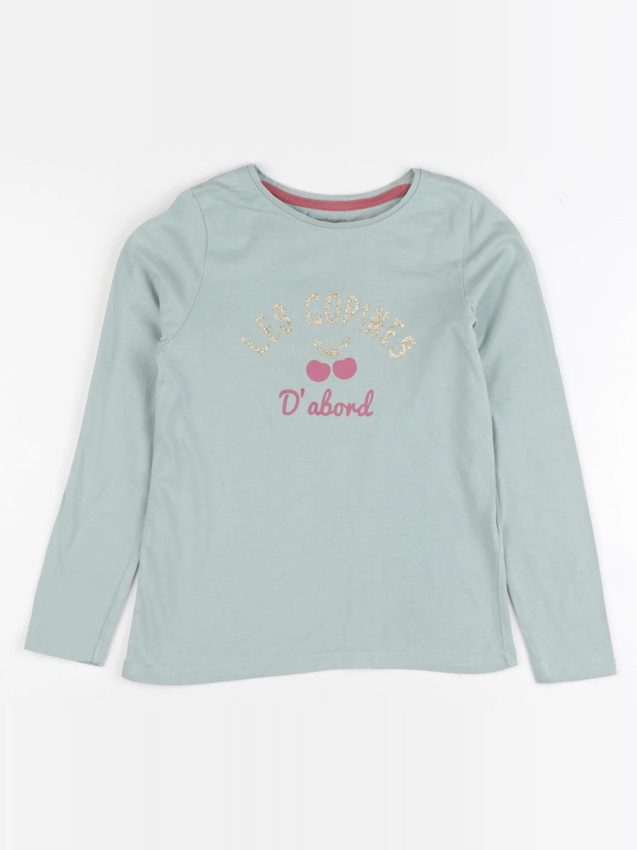 Vertbaudet - tee-shirt vert - 8 ans