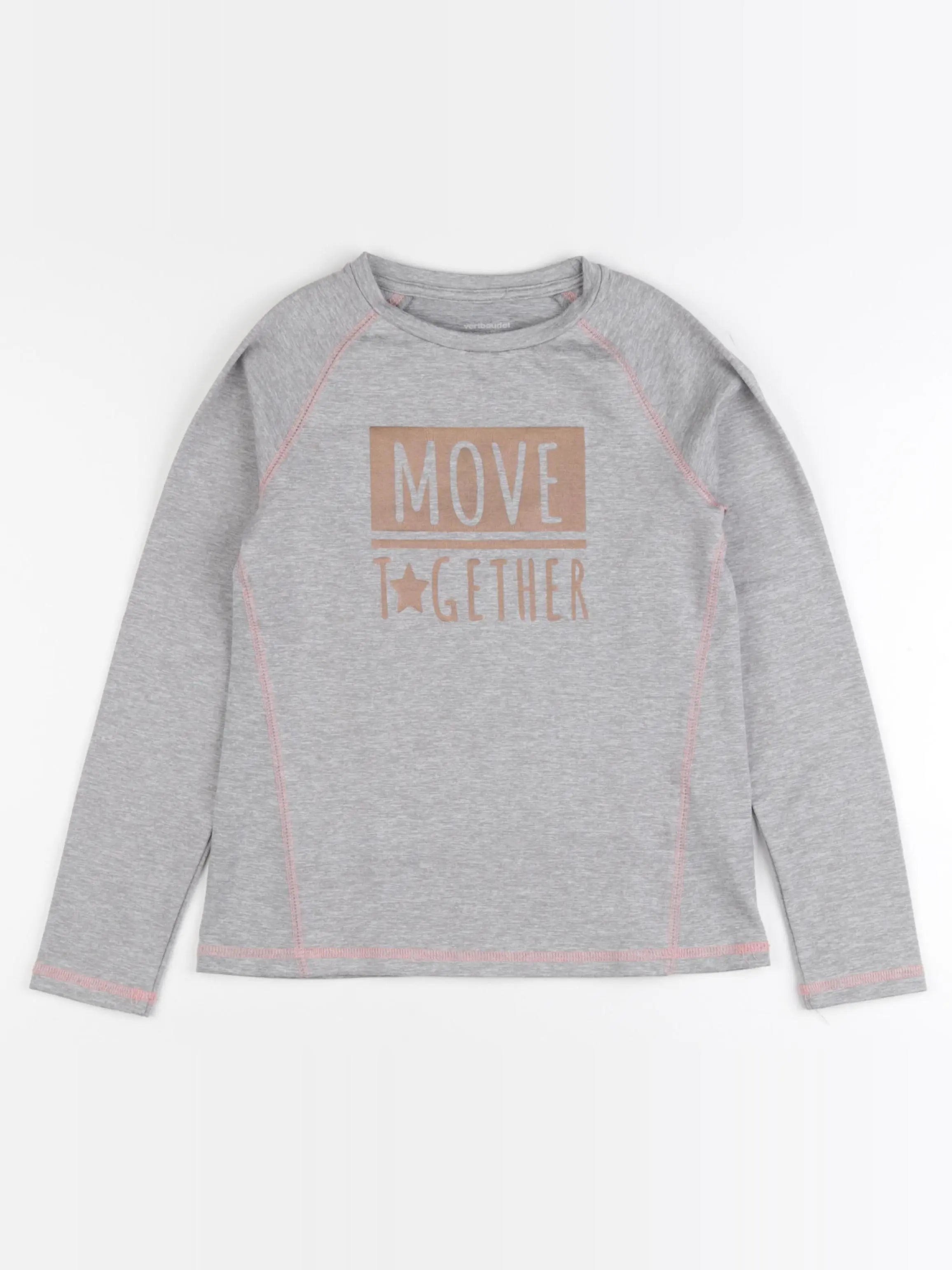 Vertbaudet - tee-shirt gris - 8 ans