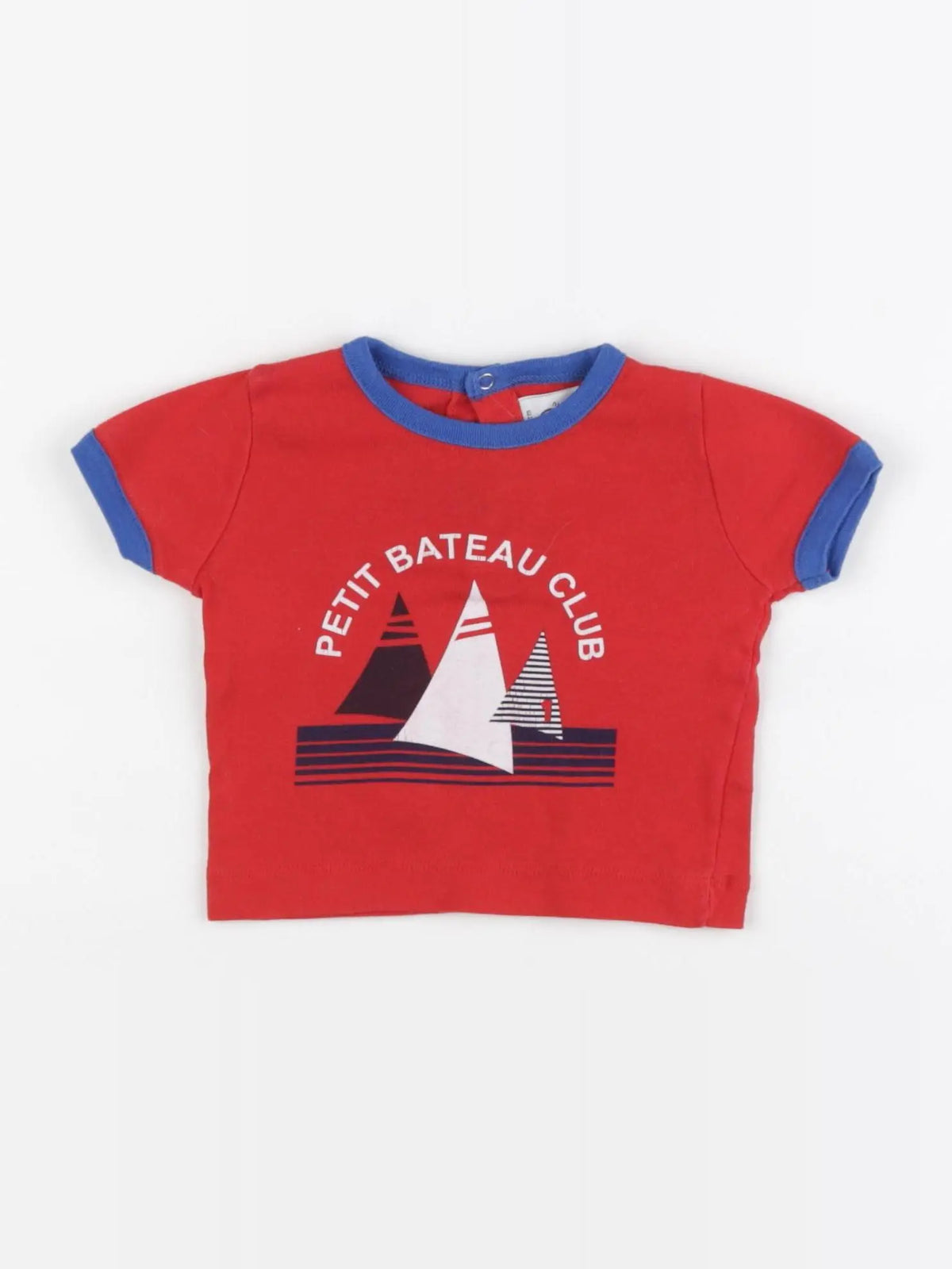 Petit Bateau - tee-shirt rouge - 3 mois
