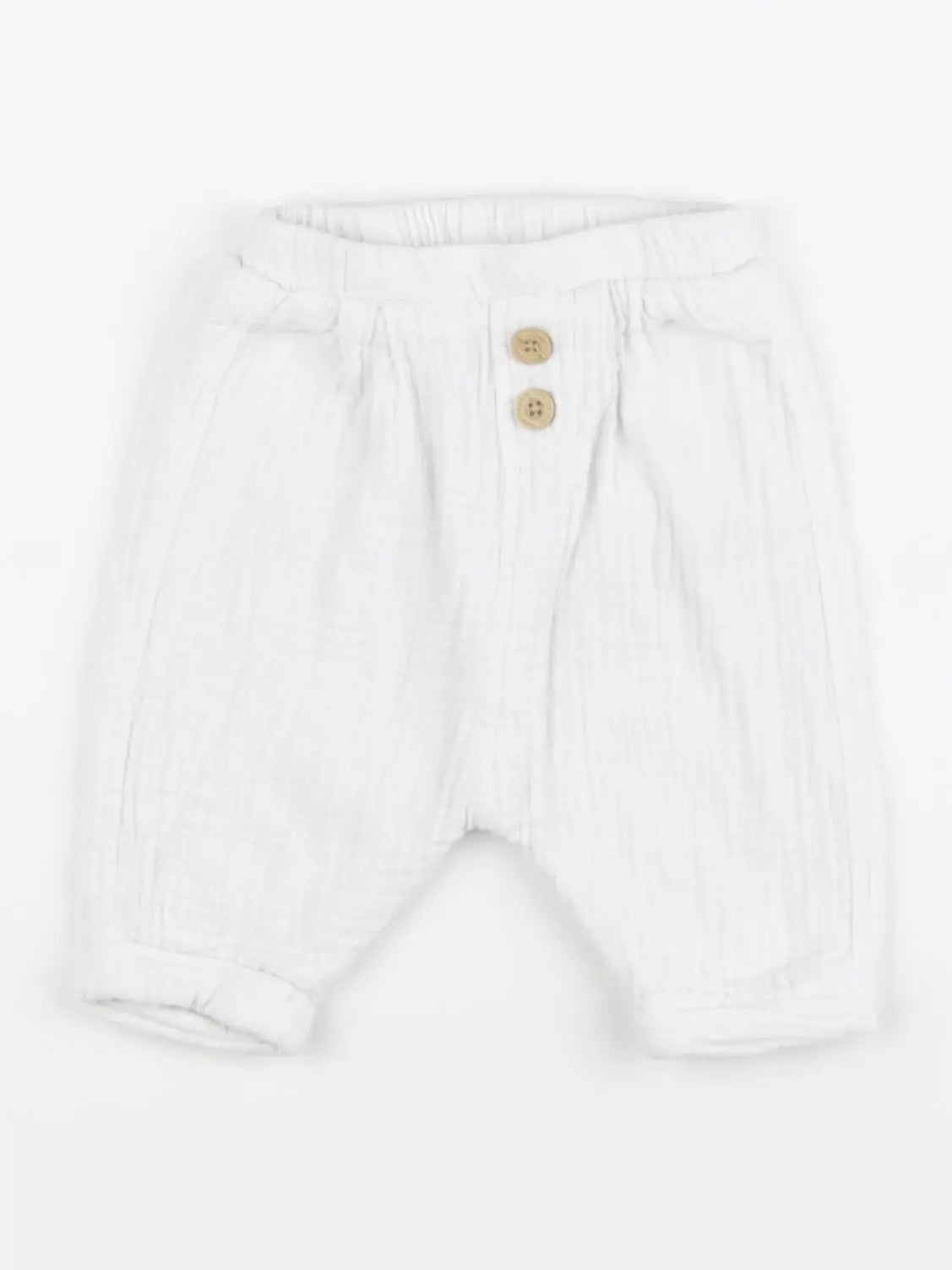 Vertbaudet - pantalon blanc - 1 mois