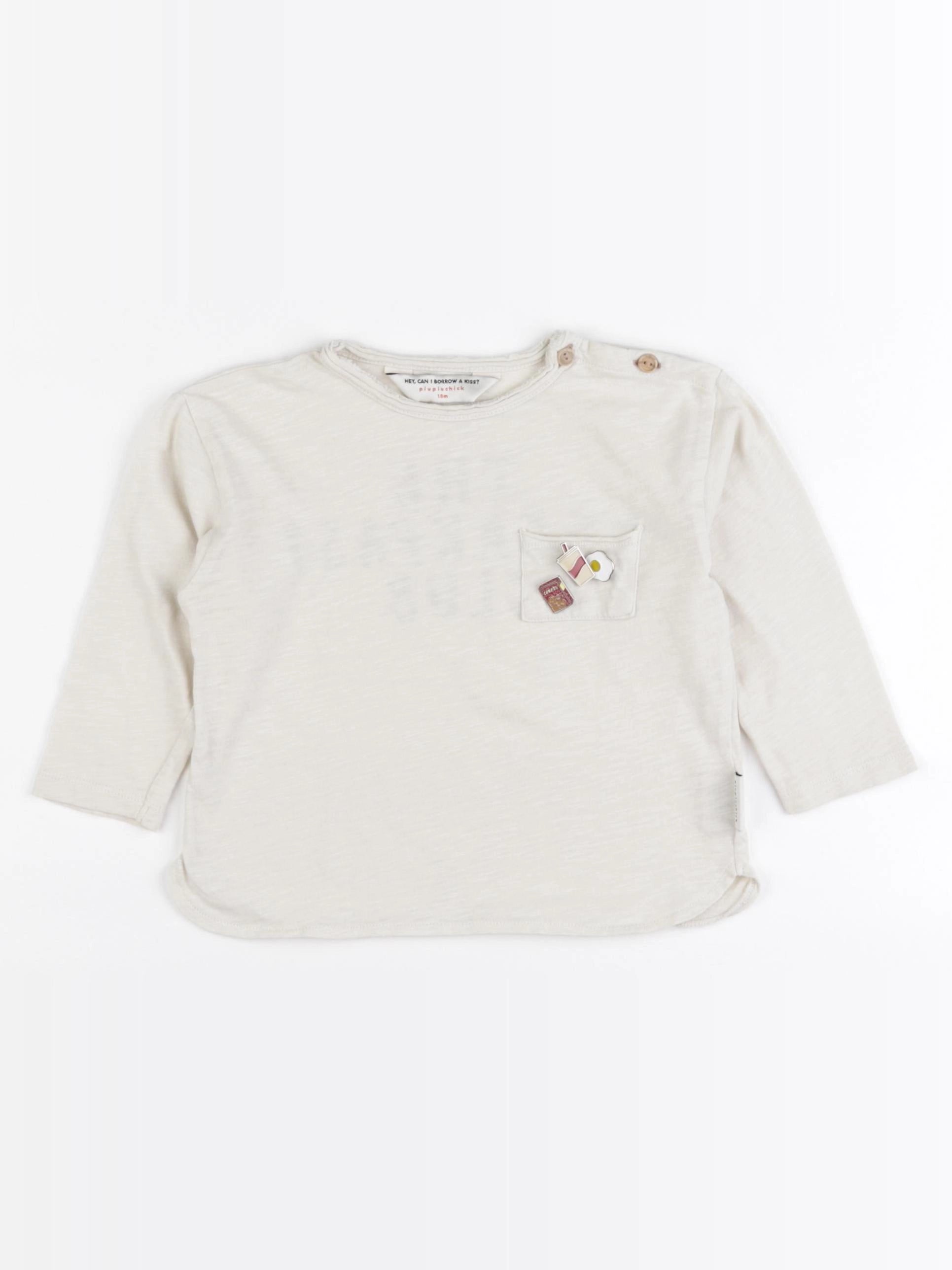 Piupiuchick - tee-shirt beige - 18 mois