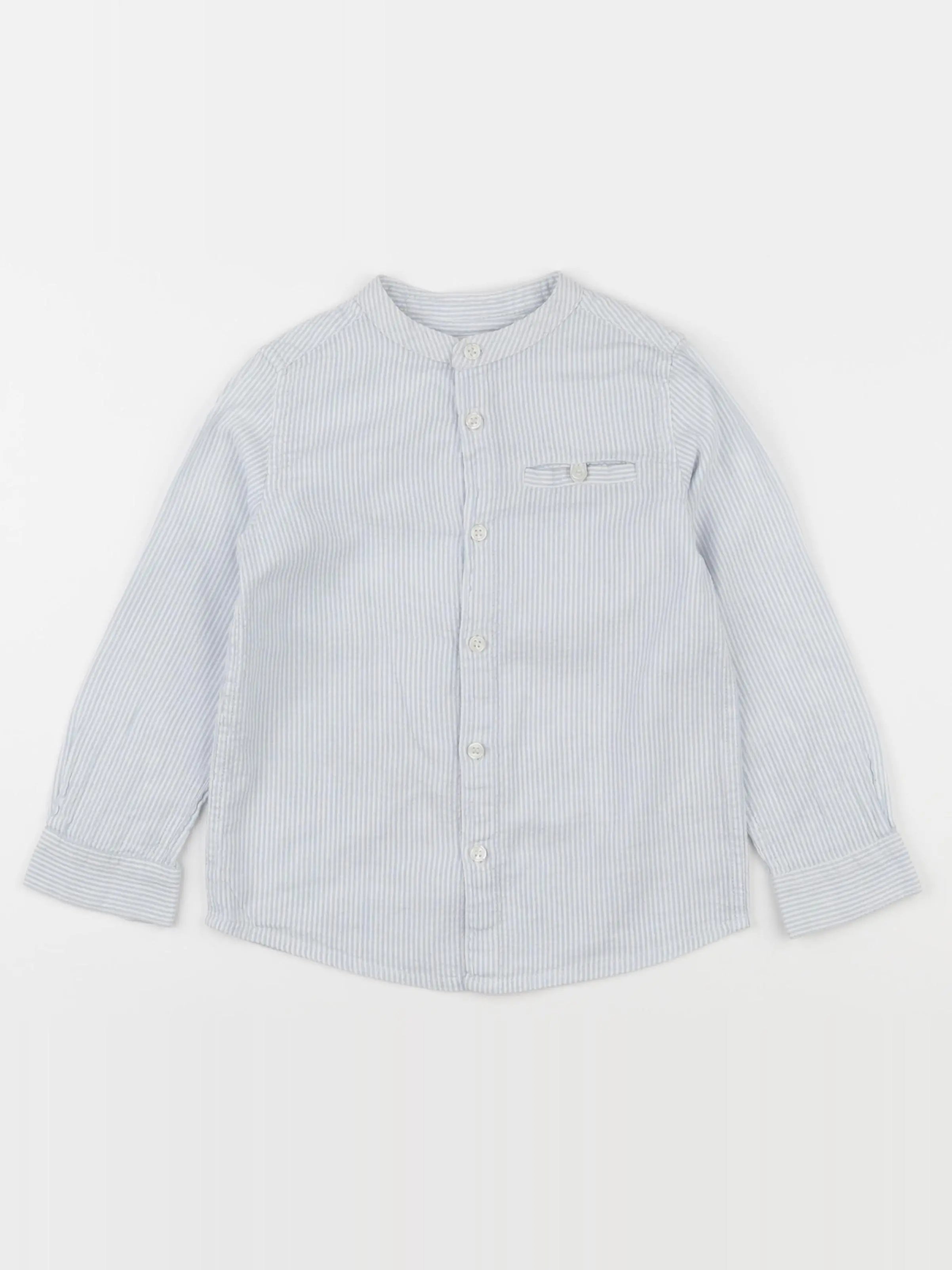 Eden & Victor - chemise blanc, bleu - 4 ans