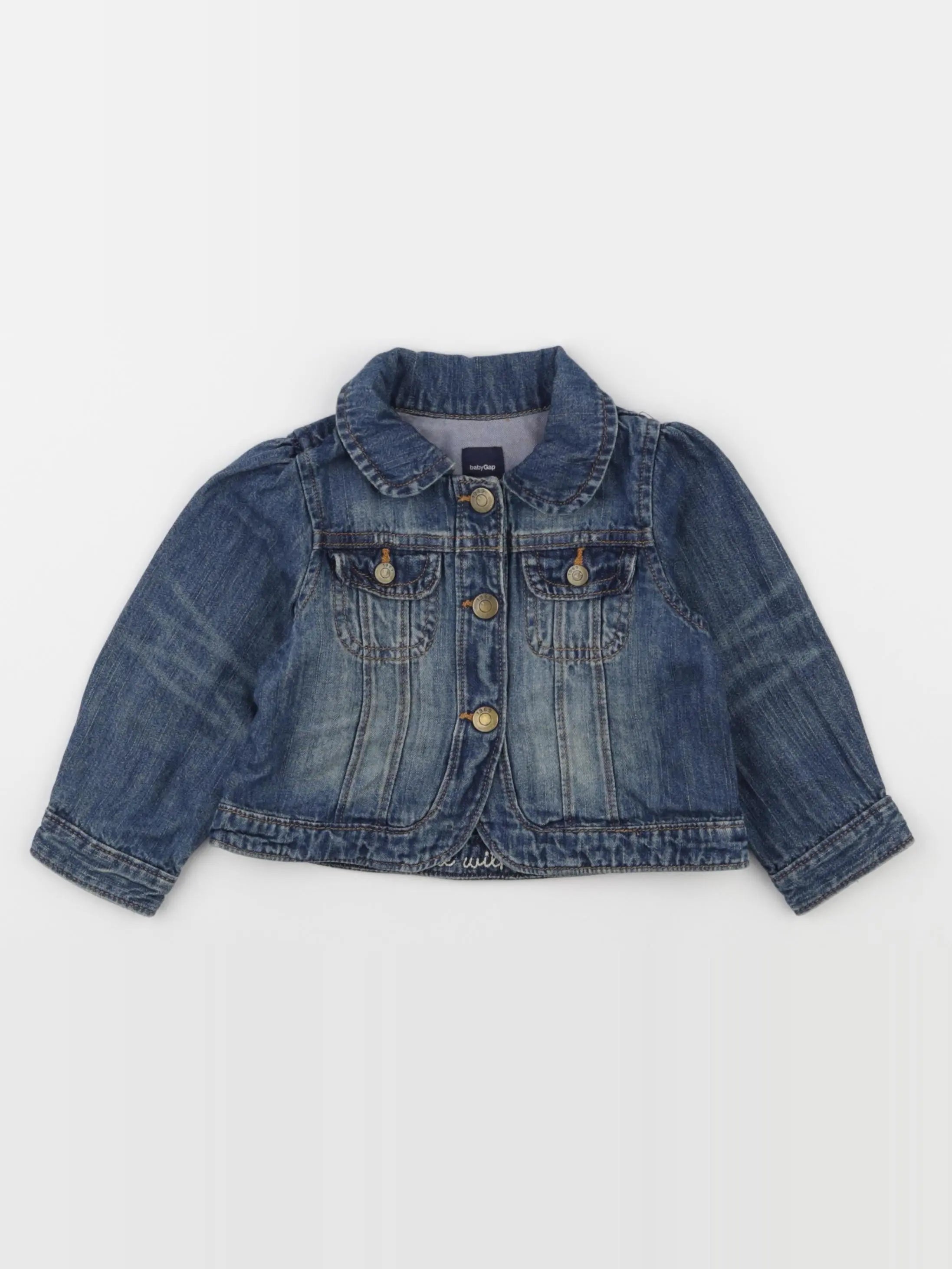 GAP - veste bleu - 12/18 mois