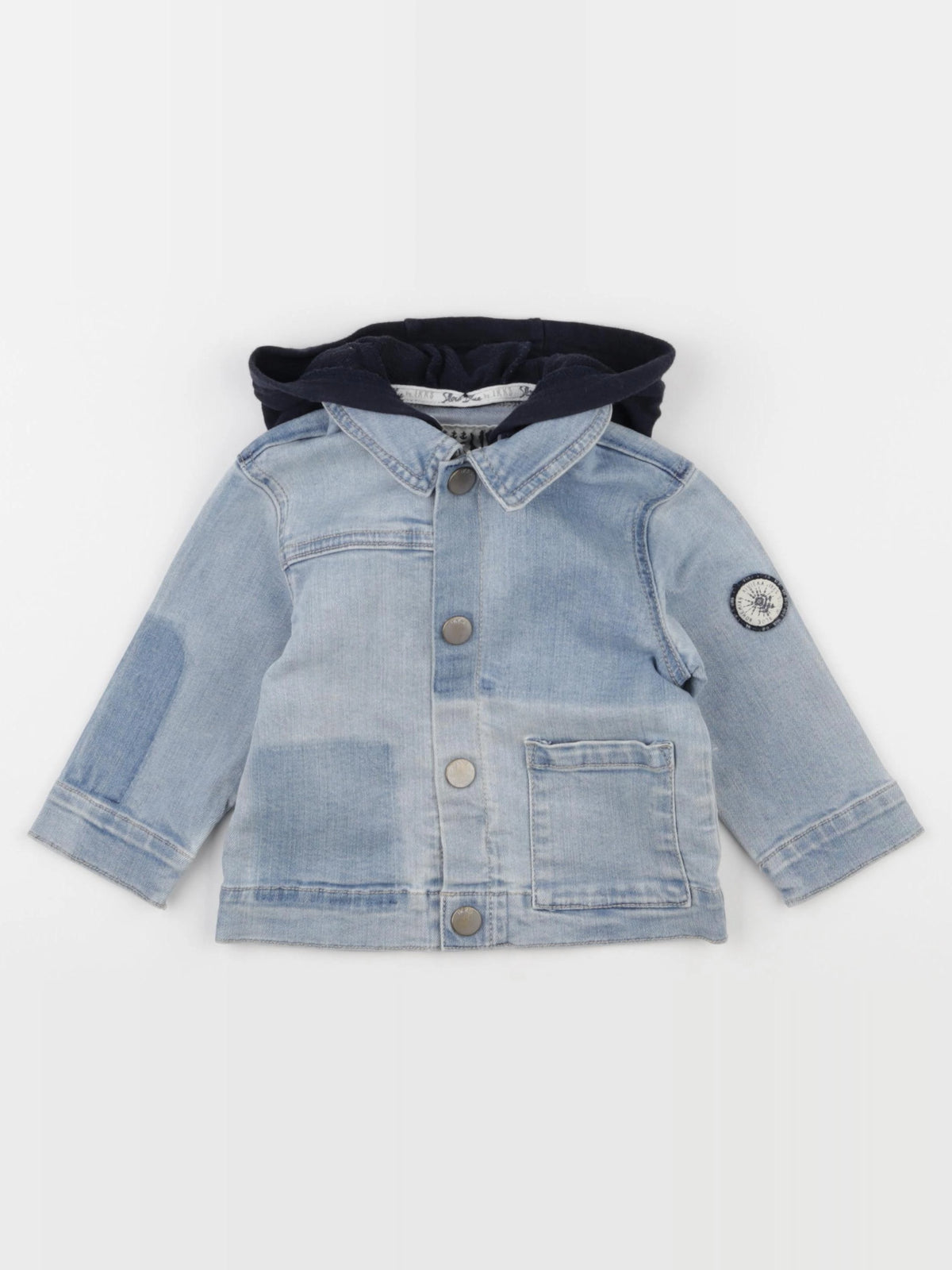 IKKS - veste imprimé au dos bleu - 18 mois