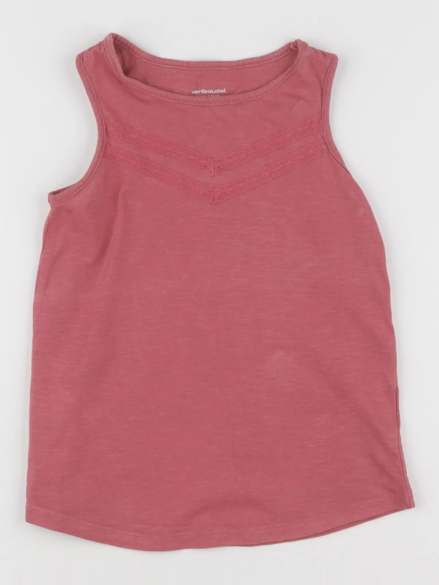 Vertbaudet - débardeur rose - 6 ans