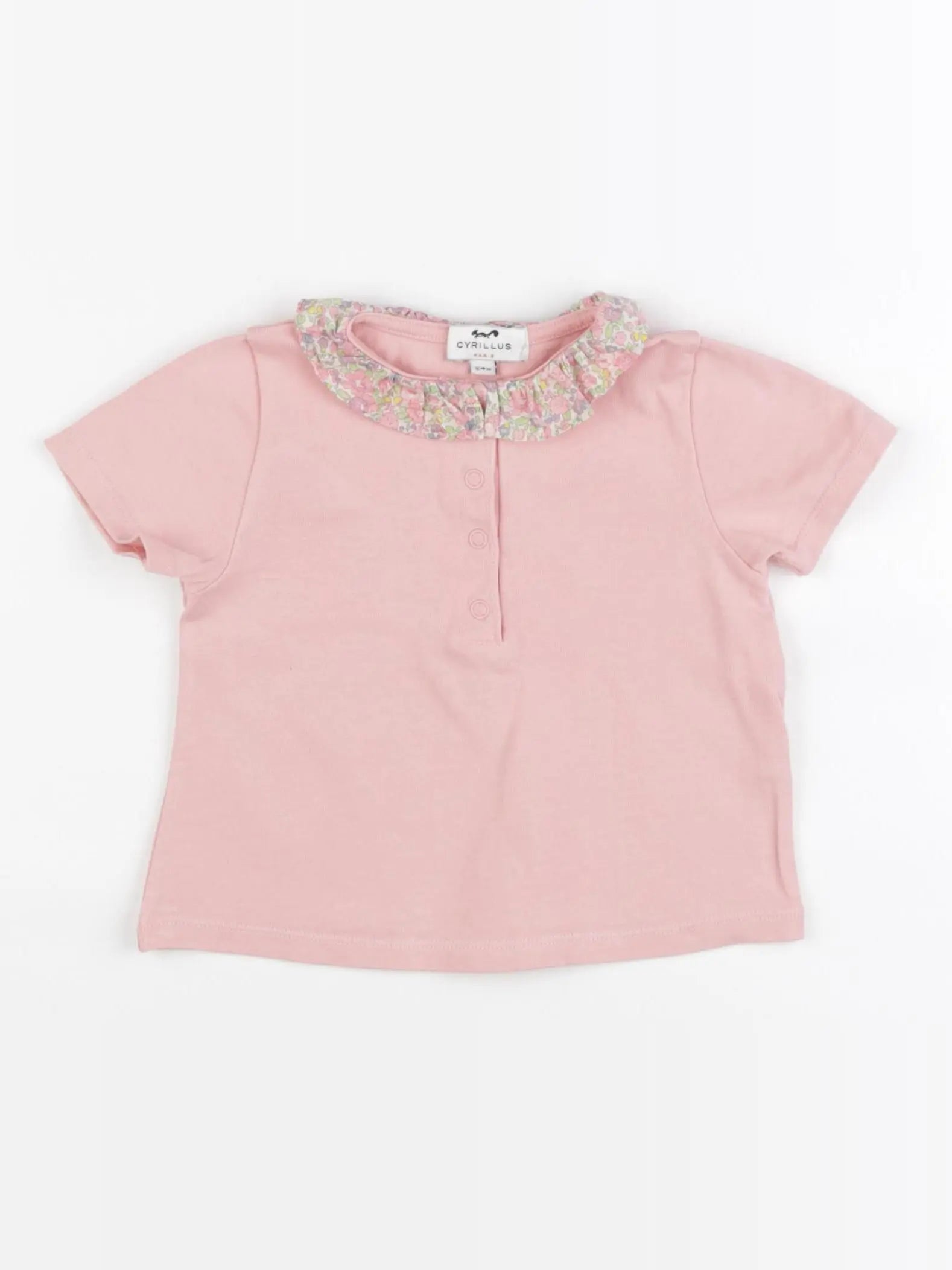 Cyrillus - tee-shirt rose - 24 mois