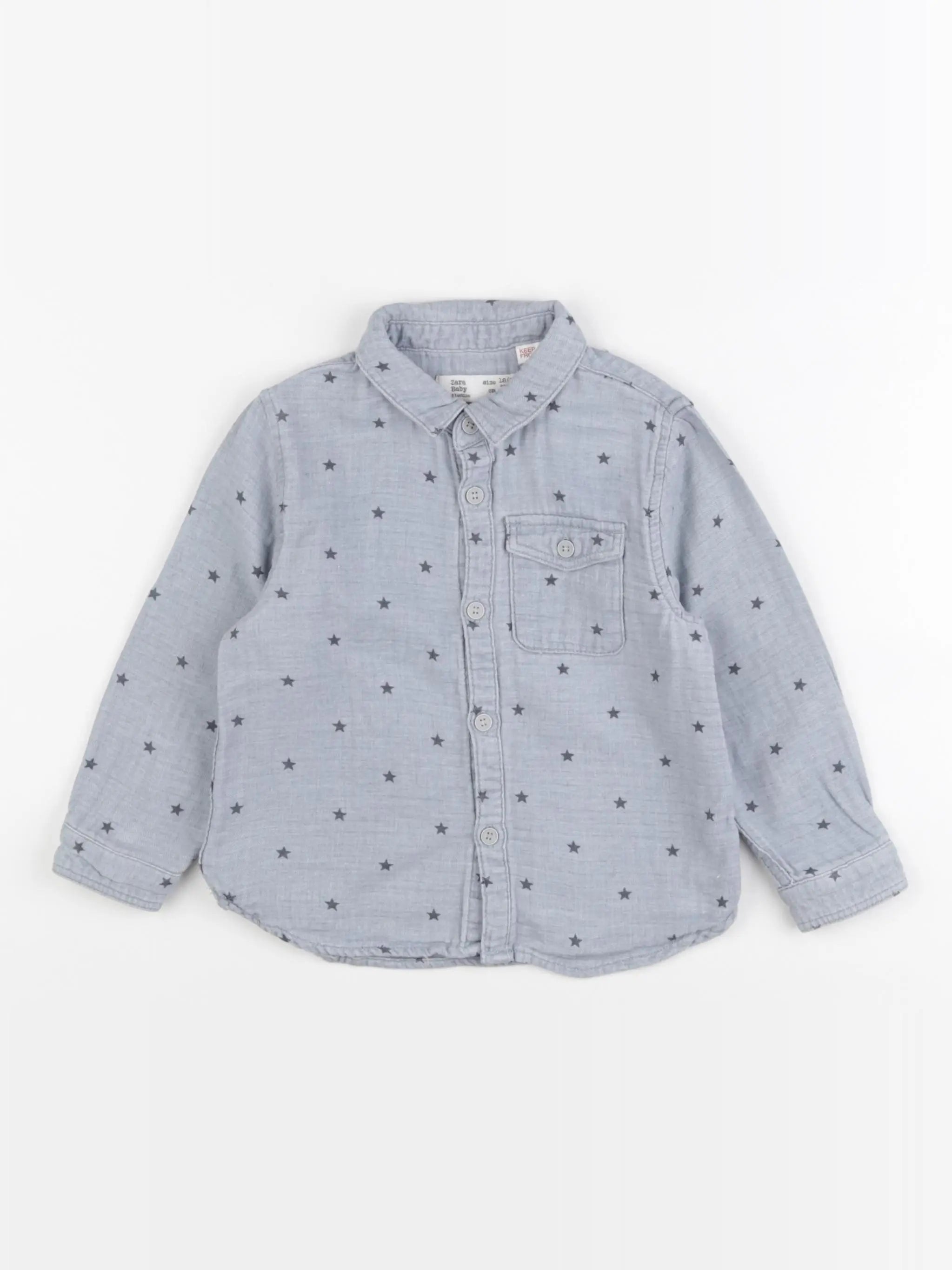 Zara - chemise bleu - 18/24 mois