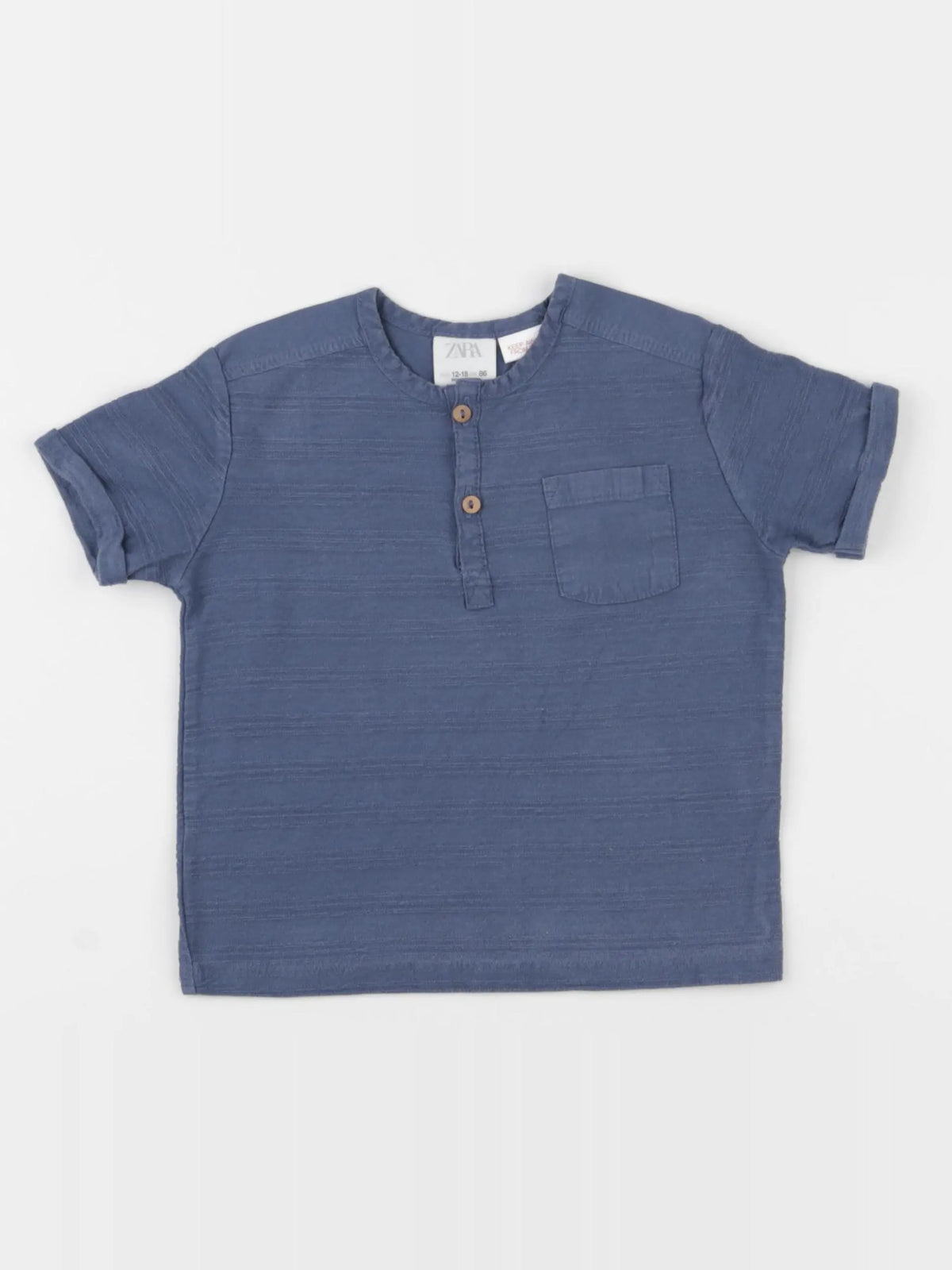 Zara - tee-shirt bleu - 12/18 mois