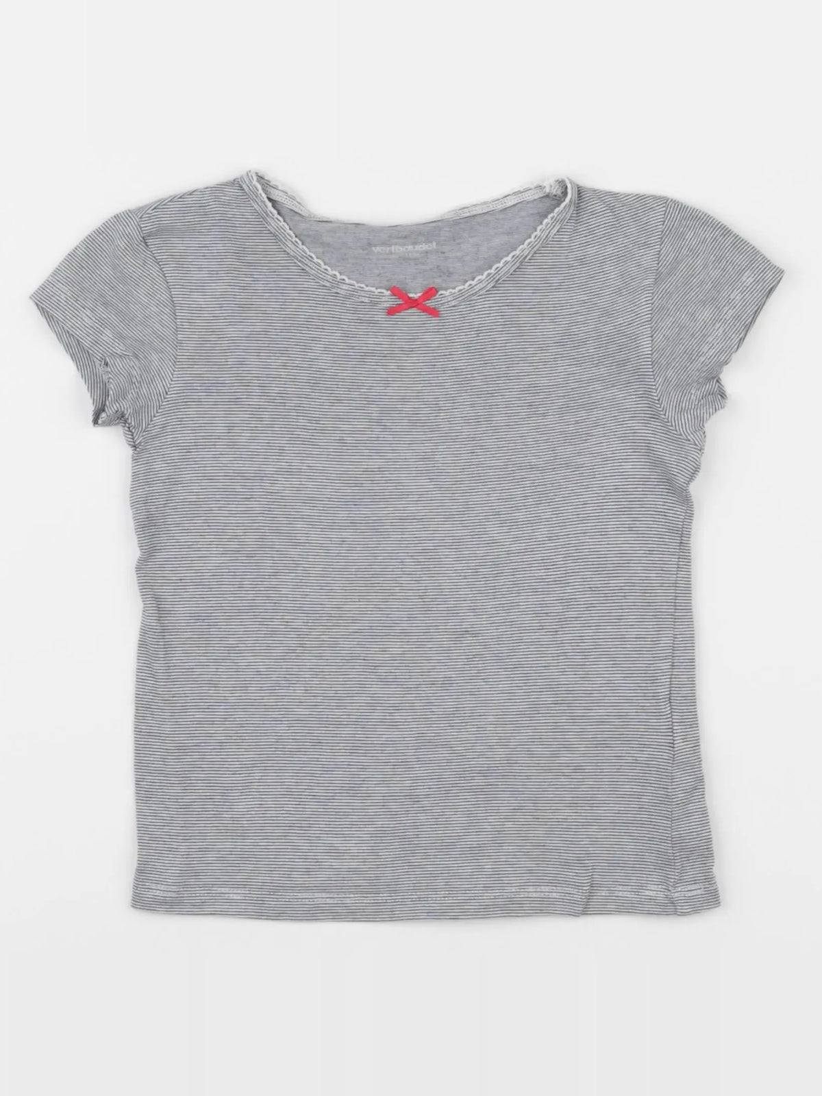 Vertbaudet - maillot de corps blanc, bleu - 5 ans