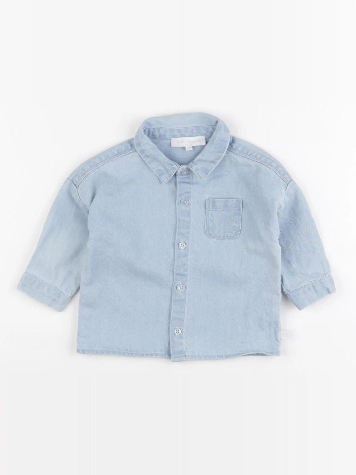 Cadet Rousselle - chemise bleu - 6 mois