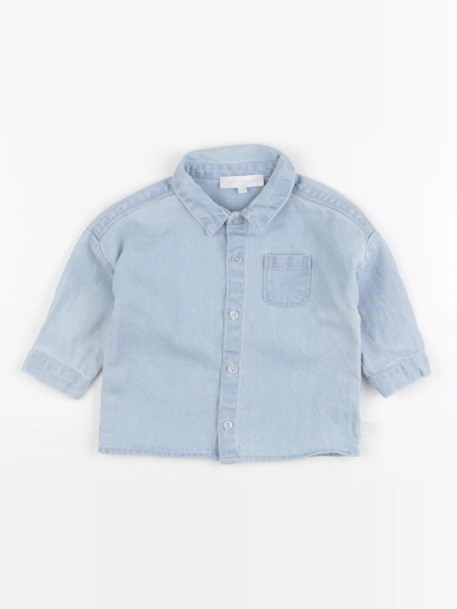 Cadet Rousselle - chemise bleu - 6 mois