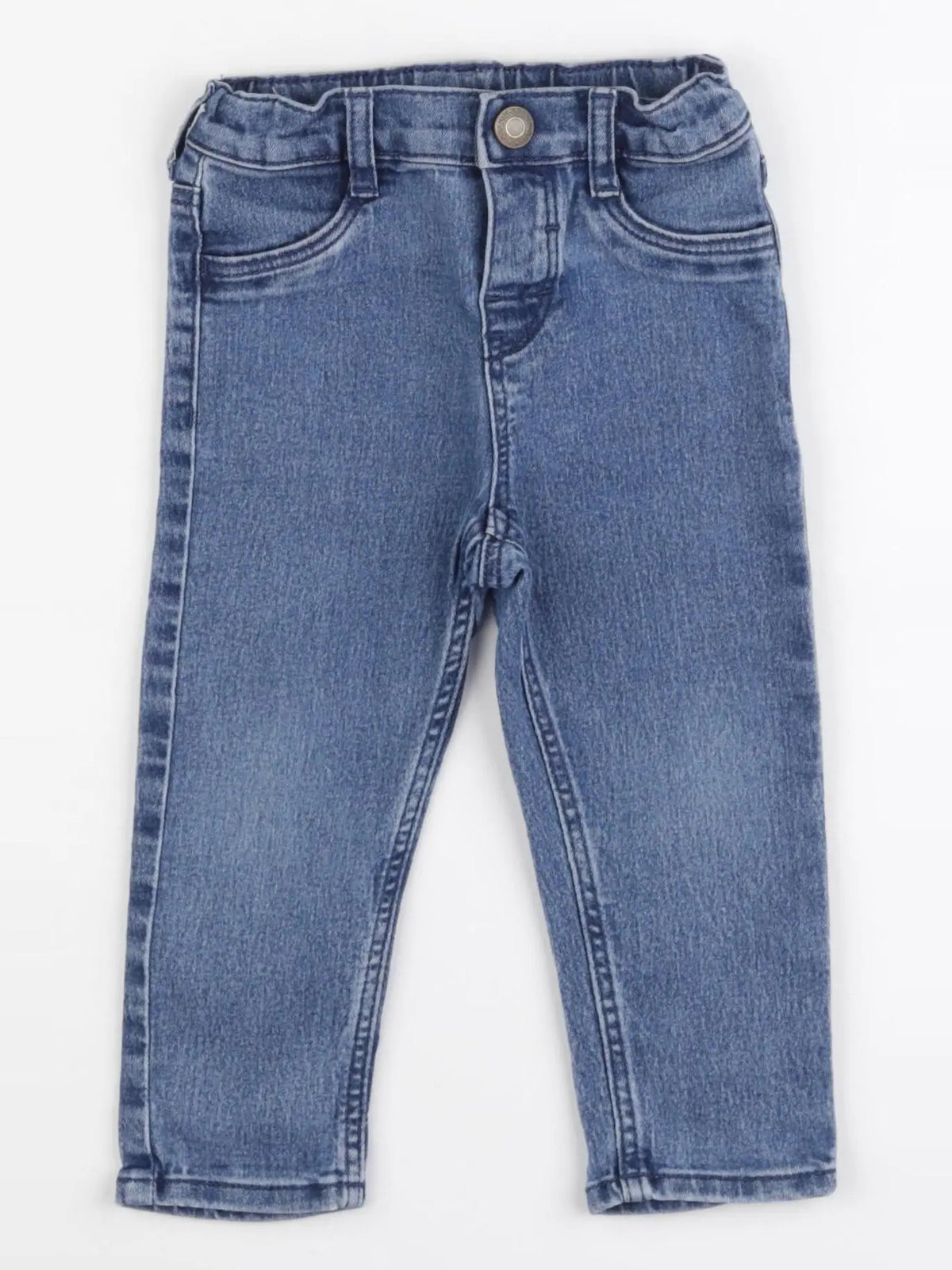 H&M - jean bleu - 9/12 mois