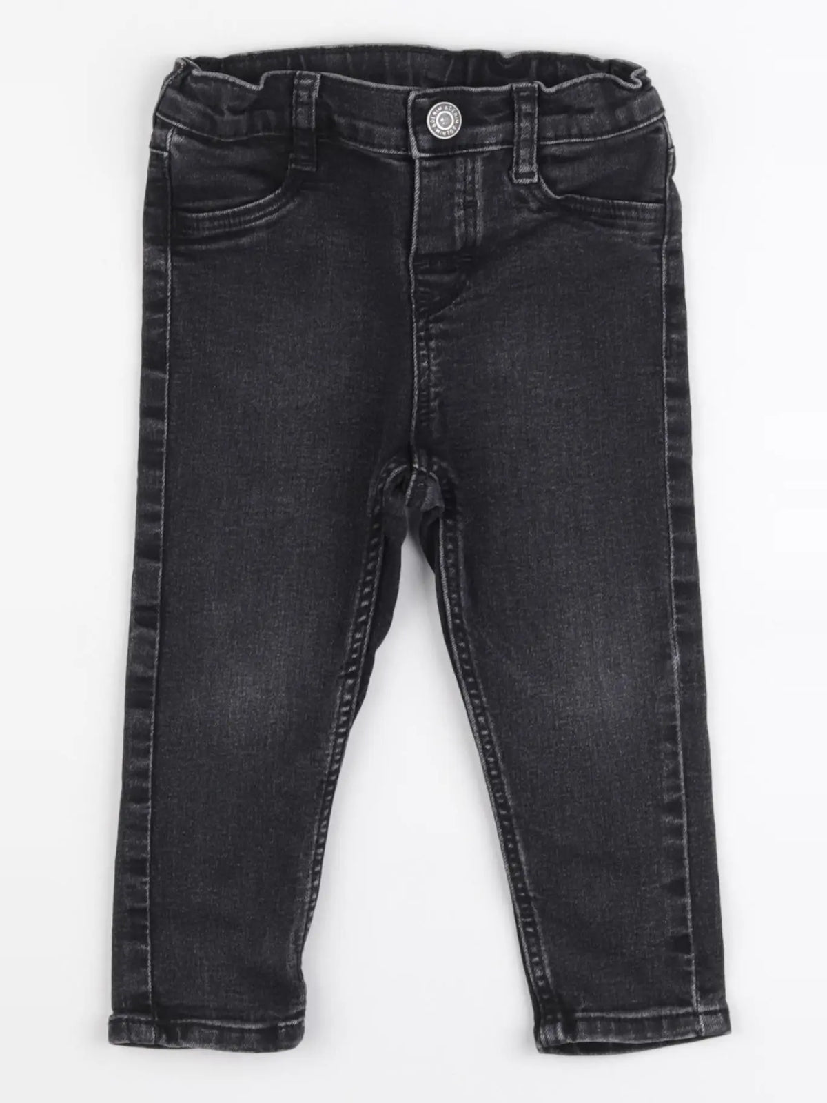 H&M - jean noir - 9/12 mois