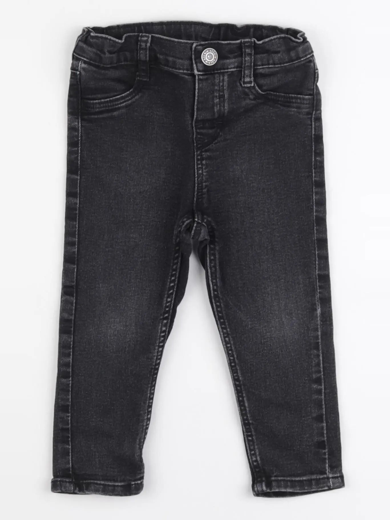 H&M - jean noir - 9/12 mois