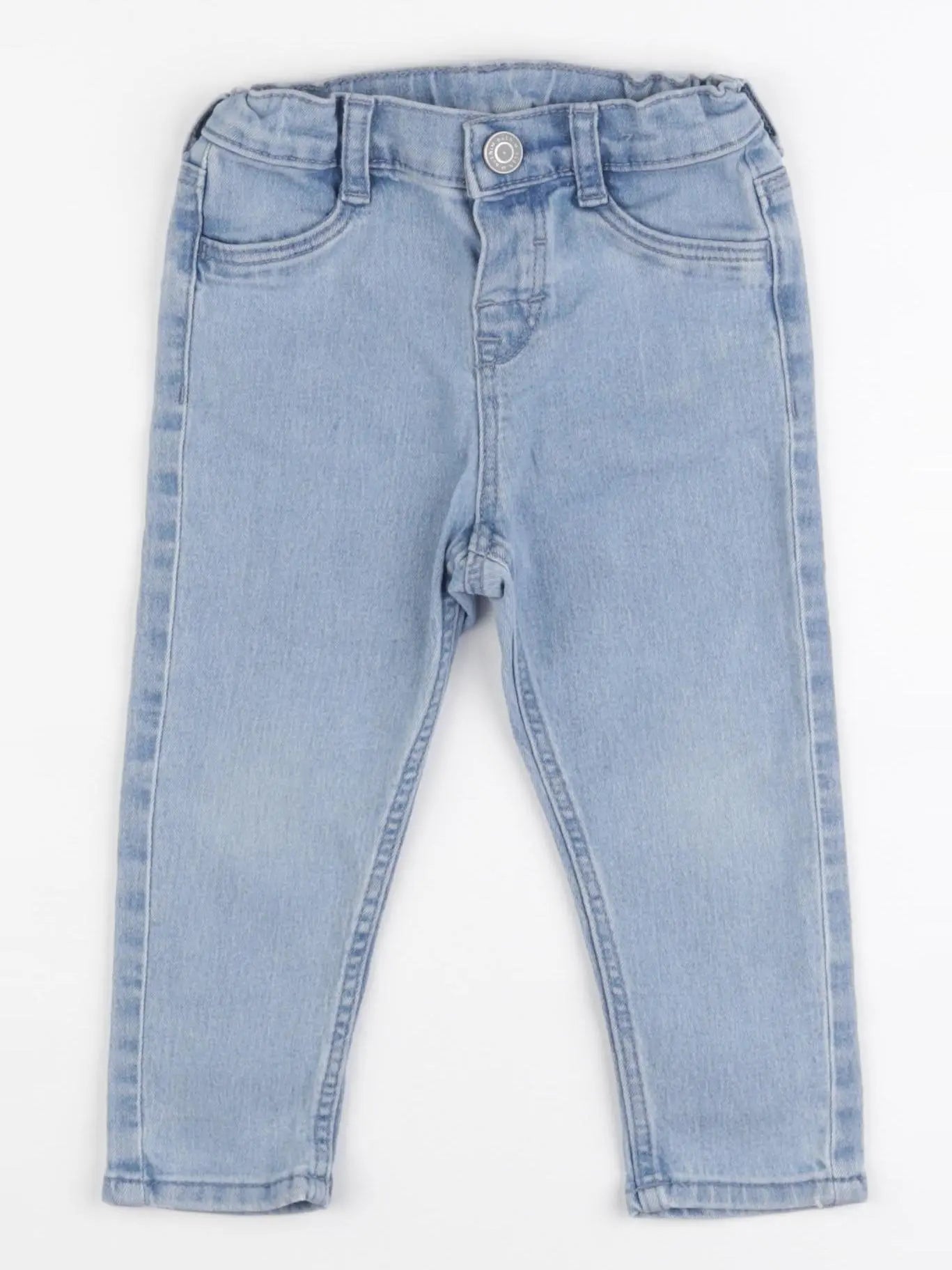 H&M - jean bleu - 9/12 mois