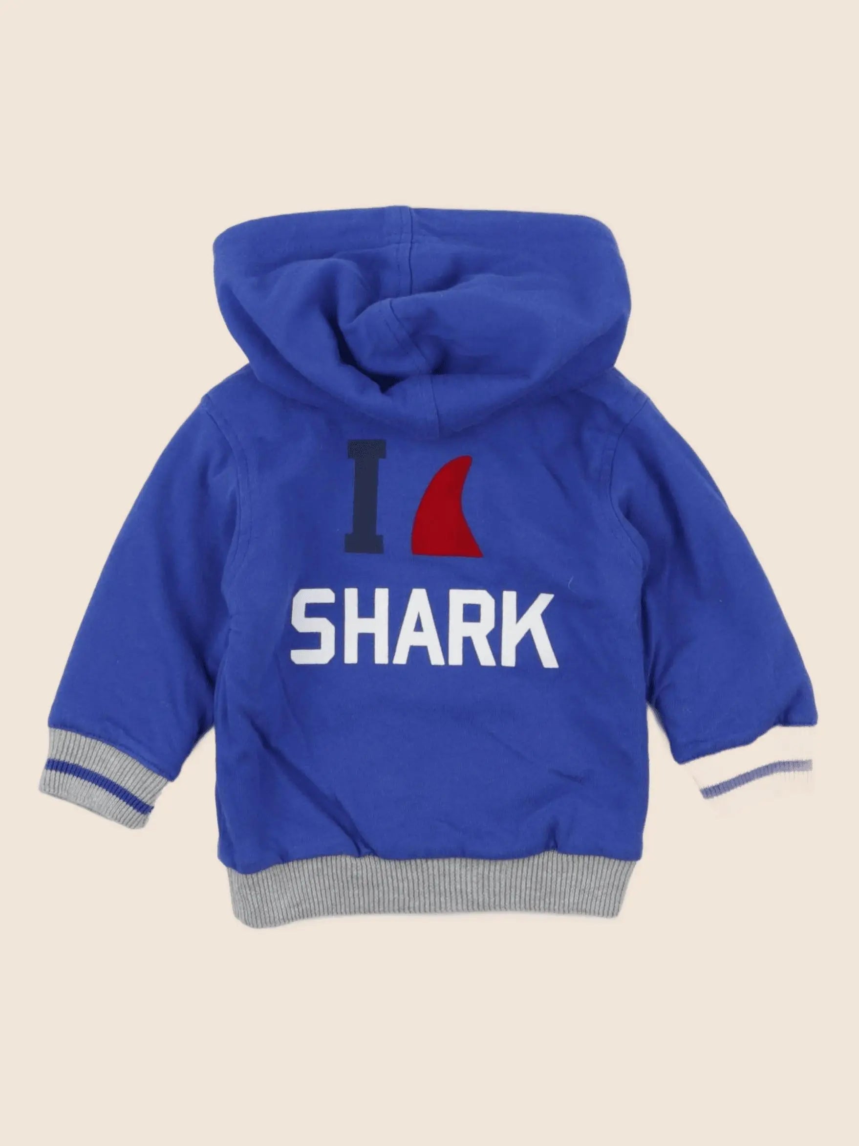 IKKS - sweat bleu - 6 mois