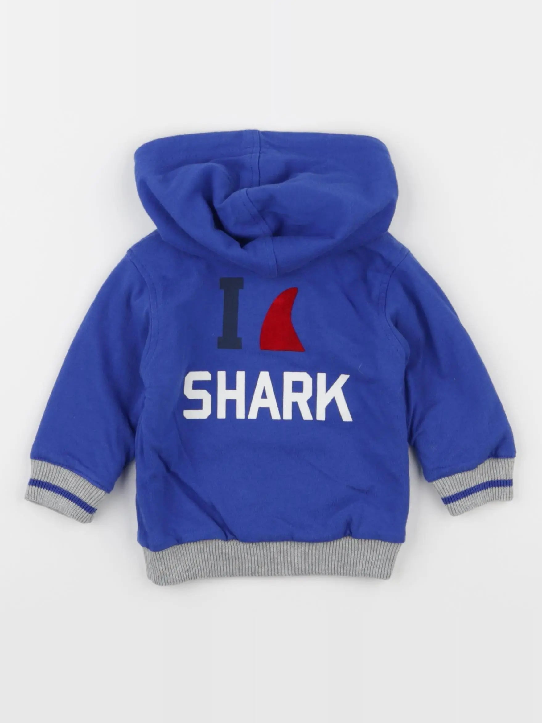 IKKS - sweat bleu - 6 mois