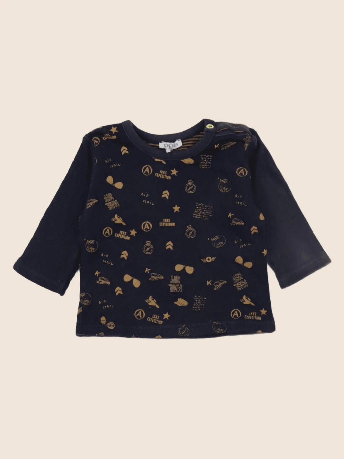 IKKS - tee-shirt bleu - 6 mois