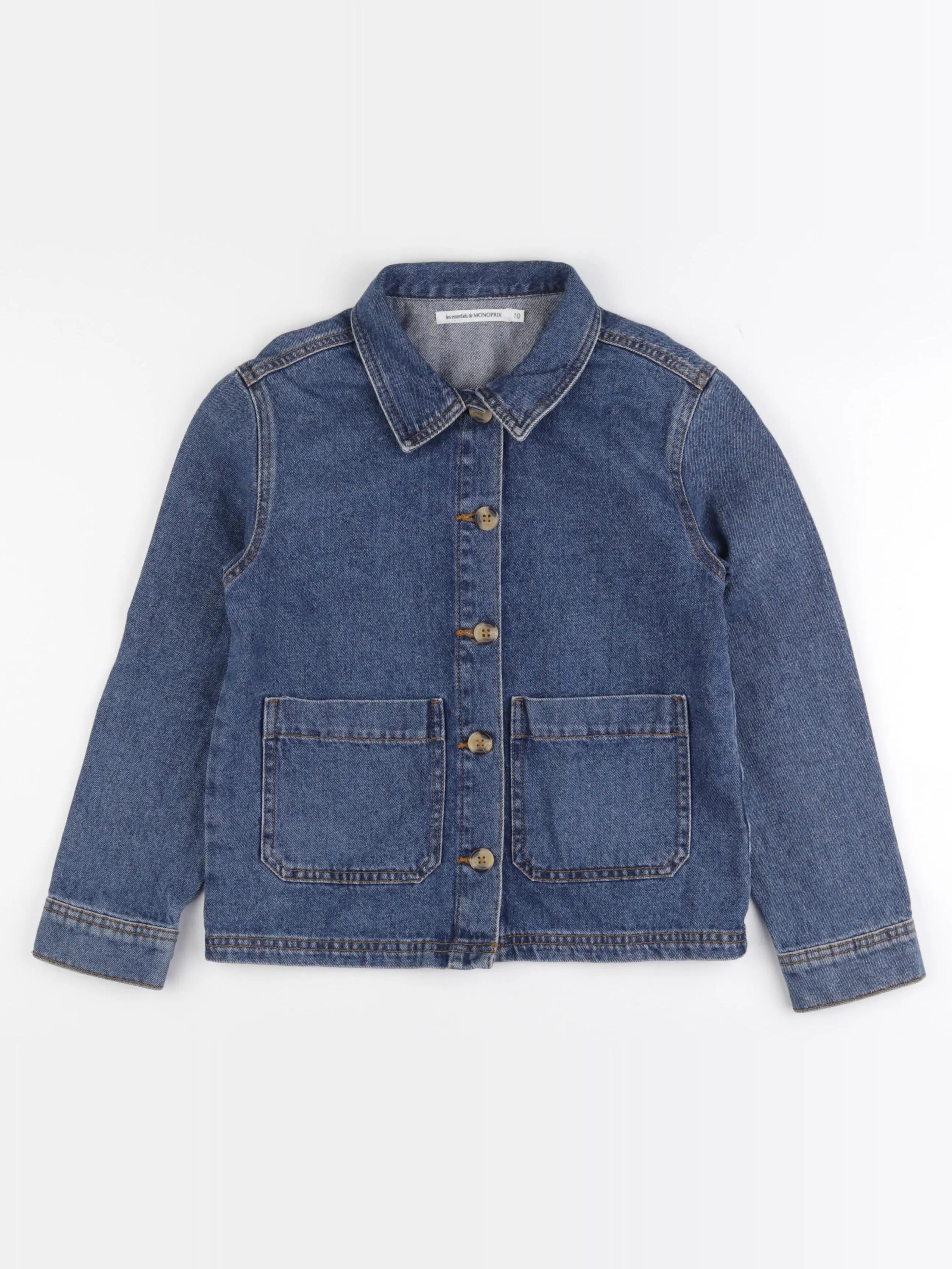 Monoprix - veste bleu - 10 ans