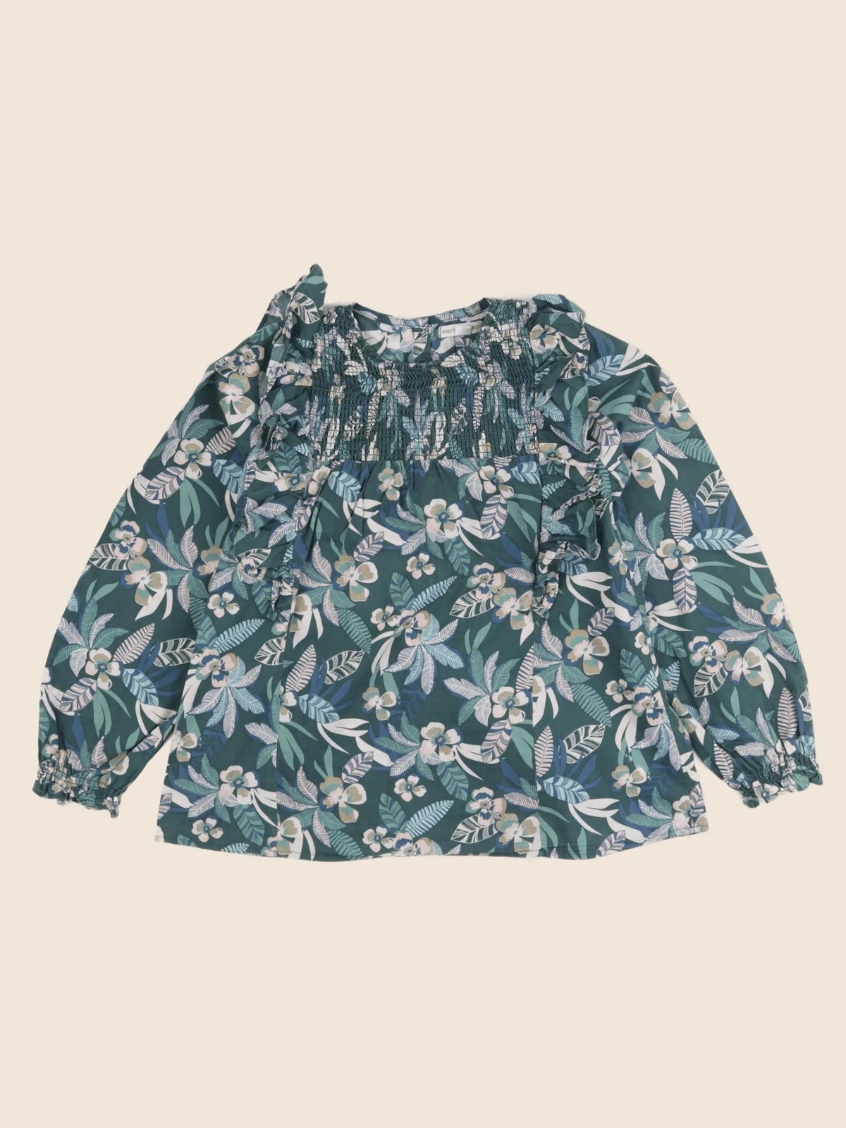Vertbaudet - blouse vert - 10 ans