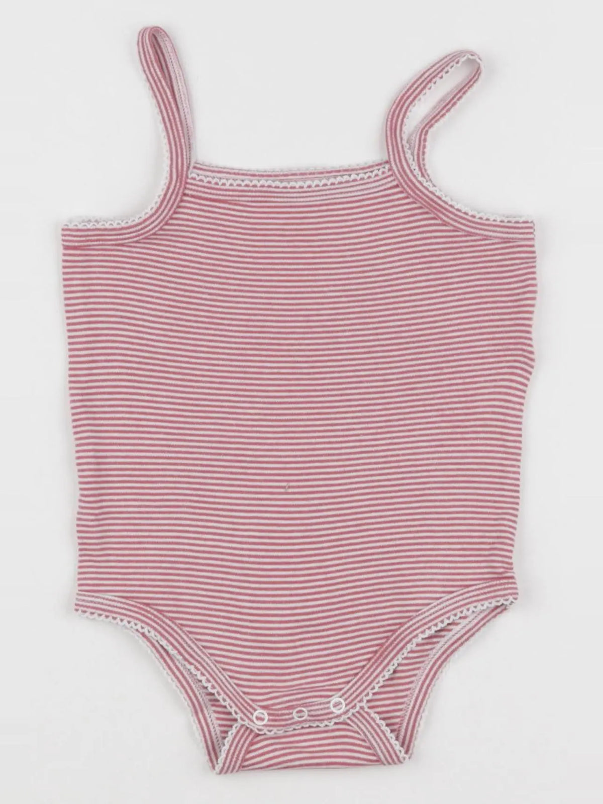 Vertbaudet - body blanc, rose - 36 mois