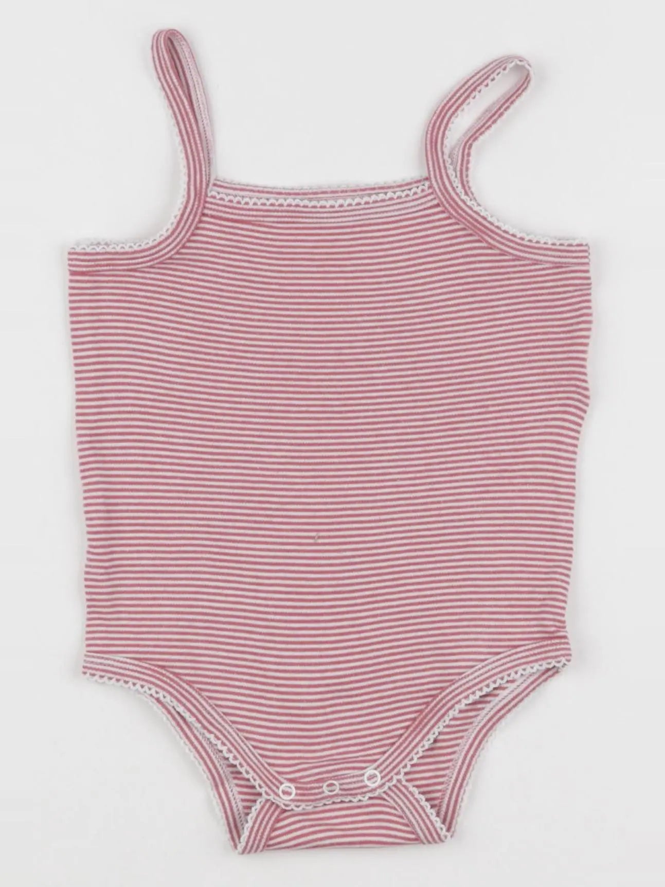 Vertbaudet - body blanc, rose - 36 mois