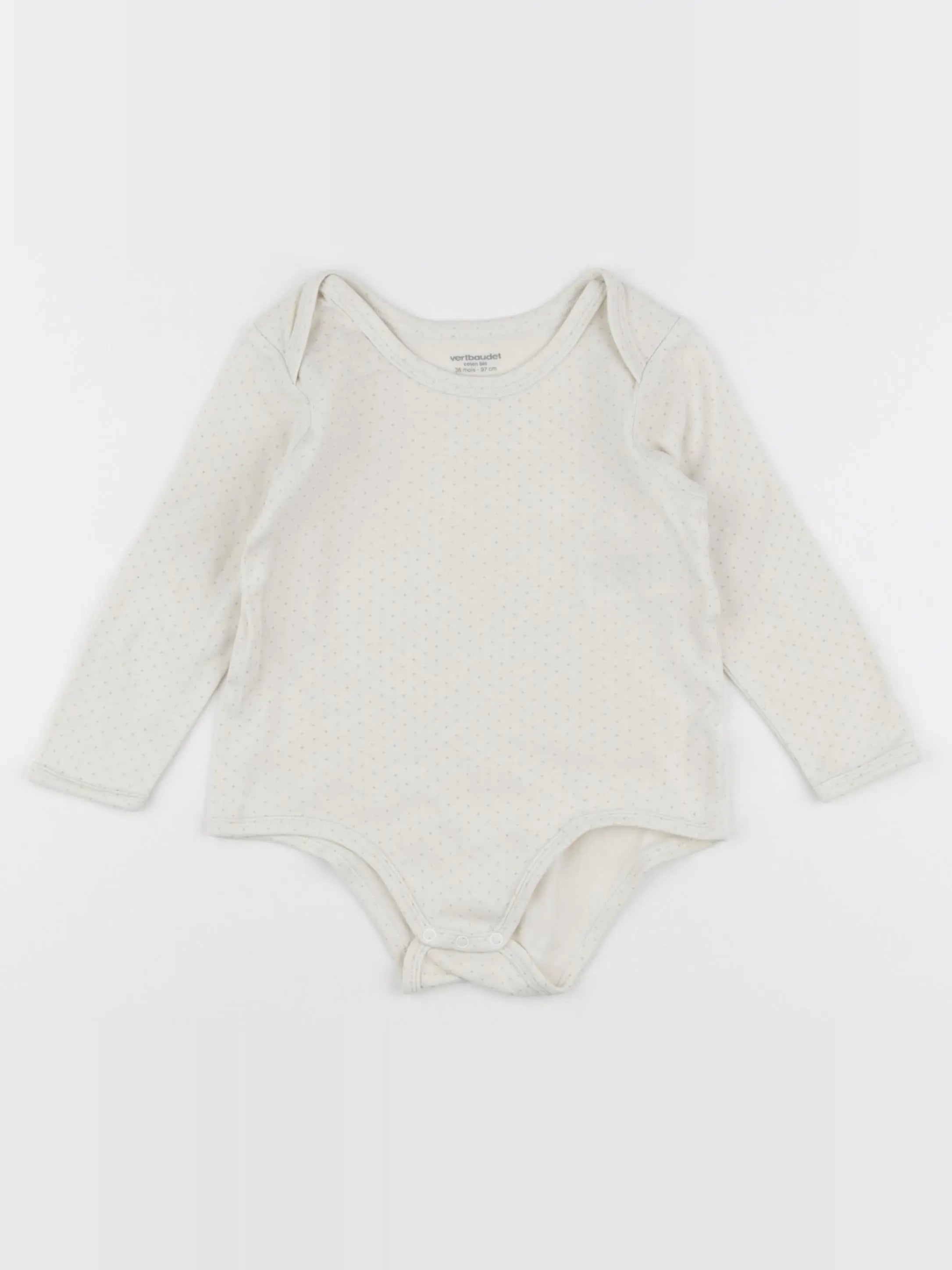 Vertbaudet - body beige, or - 36 mois