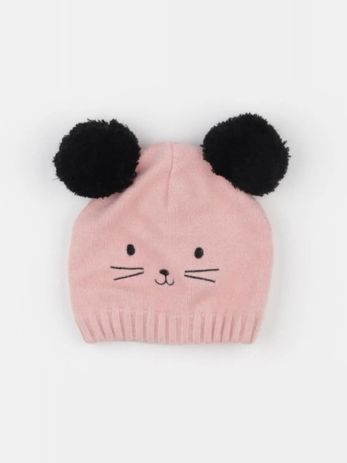 Vertbaudet - bonnet rose - 3/6 mois