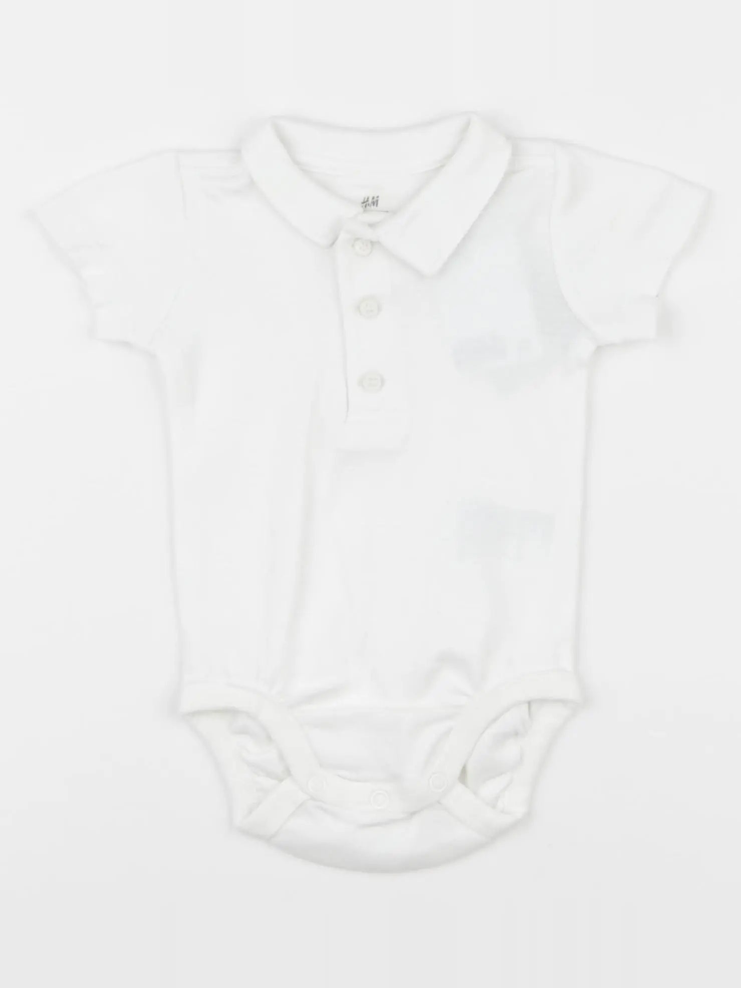 H&M - body à col blanc - 2/3 mois