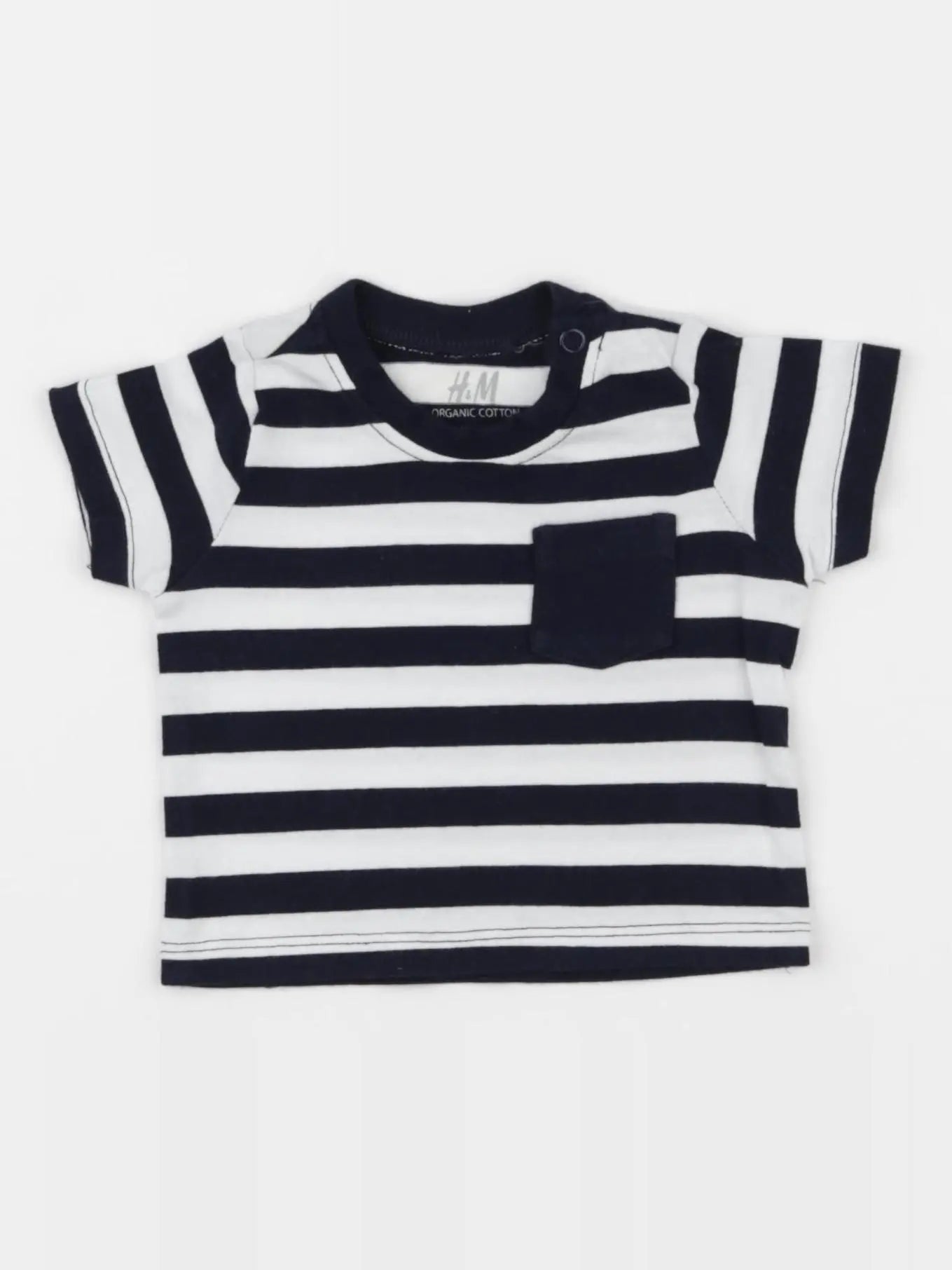 H&M - tee-shirt bleu - 1 mois