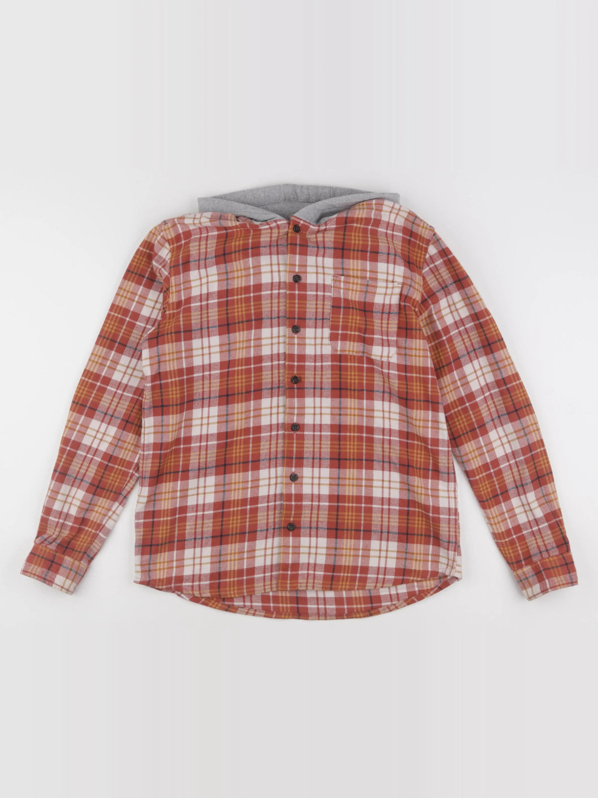 Quiksilver - sur-chemise marron, orange - 14 ans