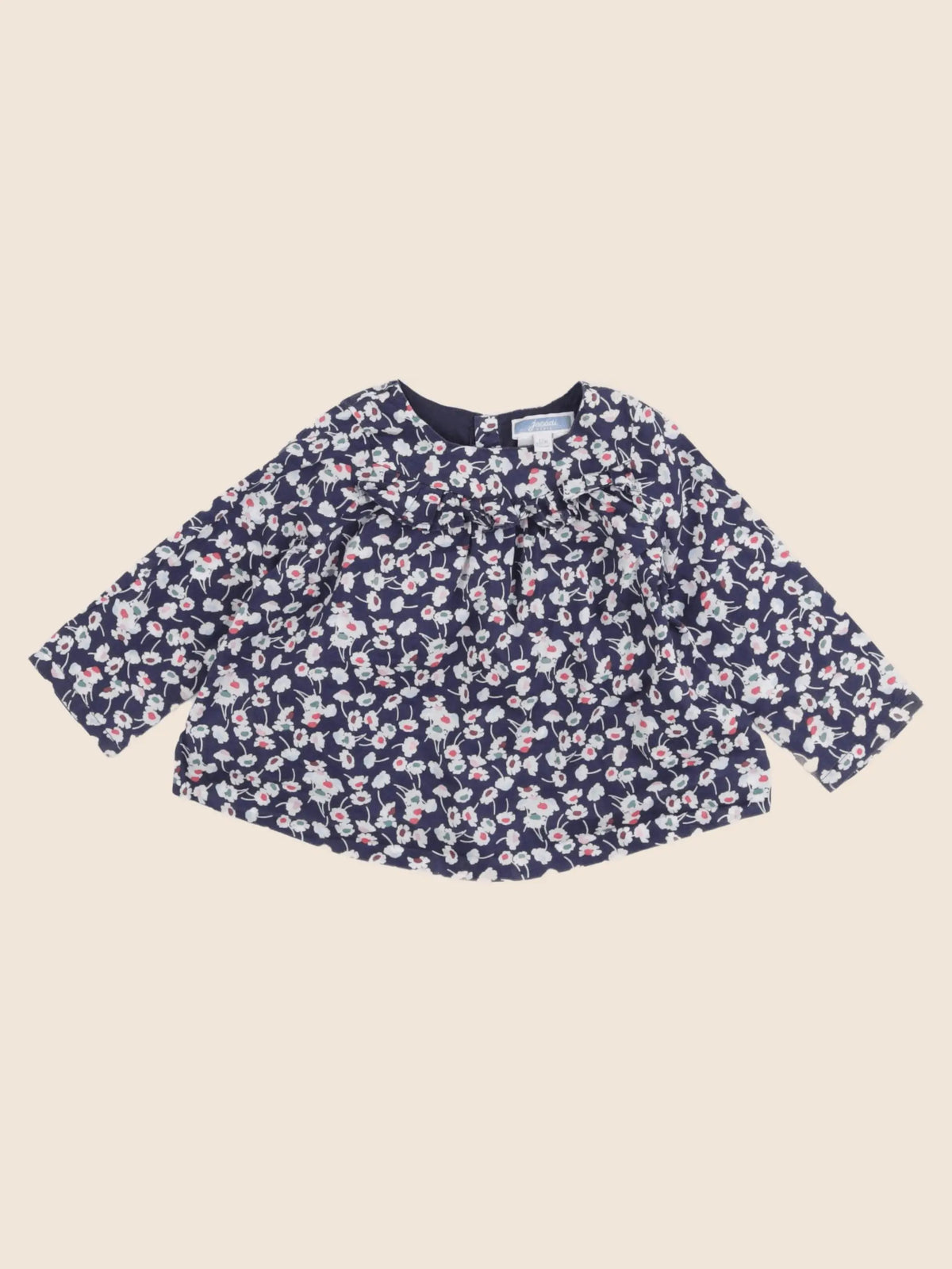 Jacadi - blouse liberty bleu - 12 mois