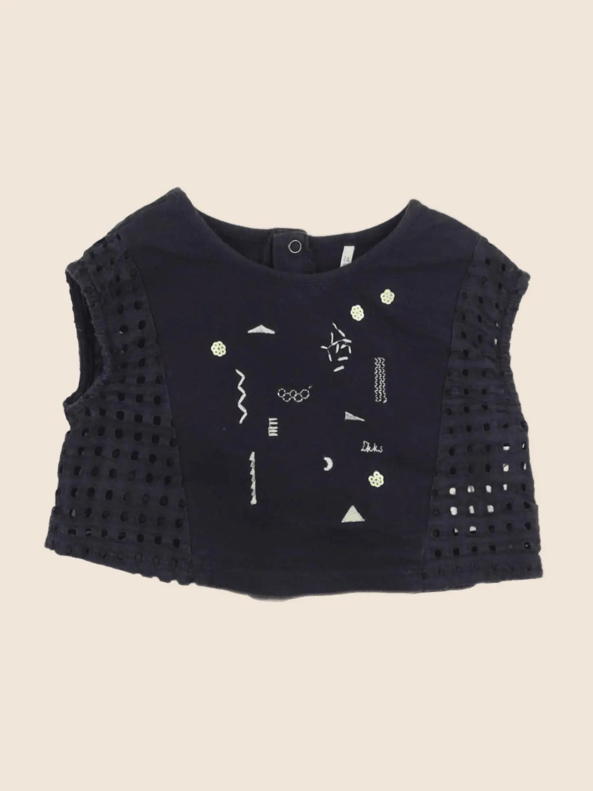 IKKS - tee-shirt bleu - 2 ans