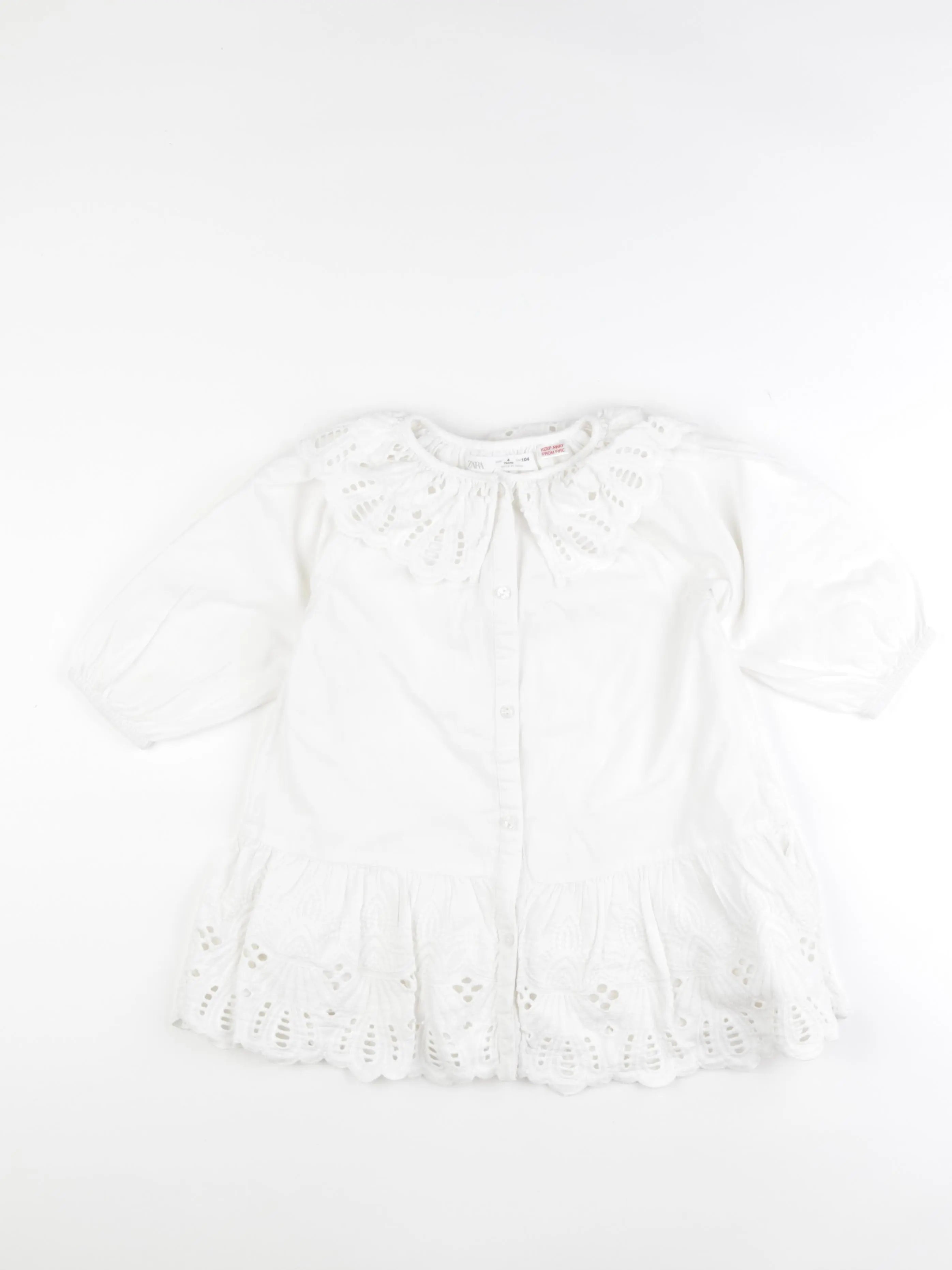 Zara - robe blanc - 4 ans