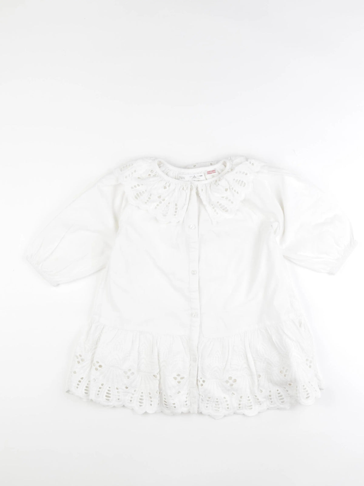 Zara - robe blanc - 4 ans