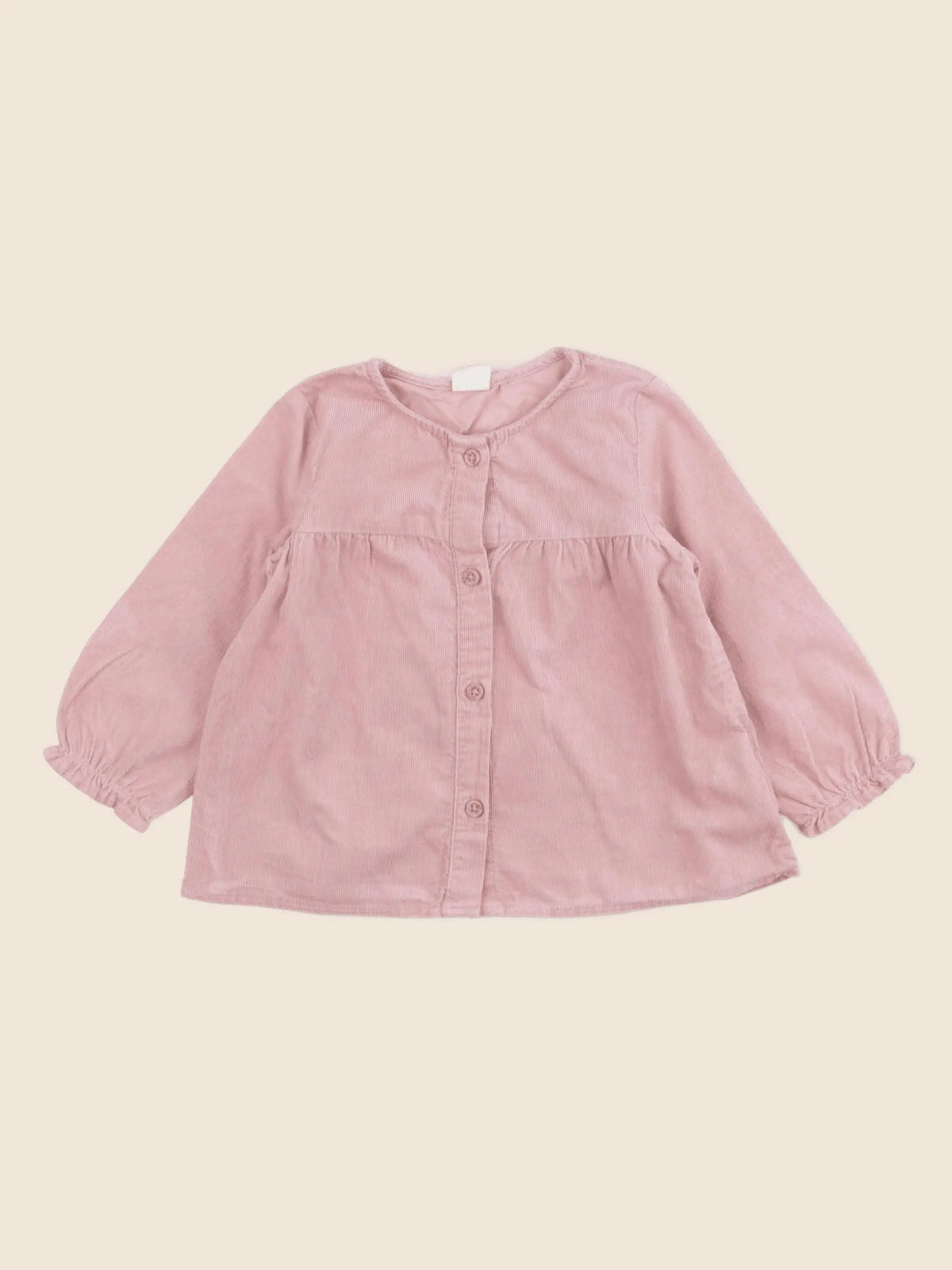 H&M - blouse rose - 9/12 mois