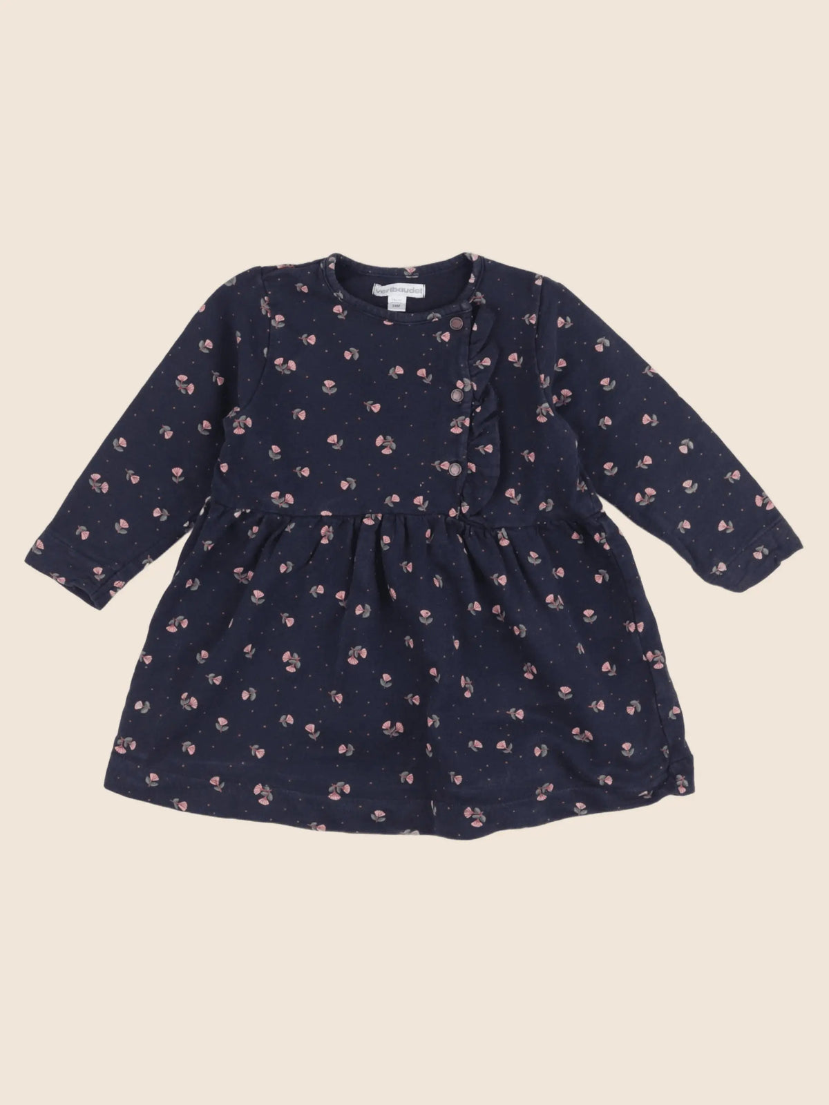 Vertbaudet - robe bleu - 24 mois