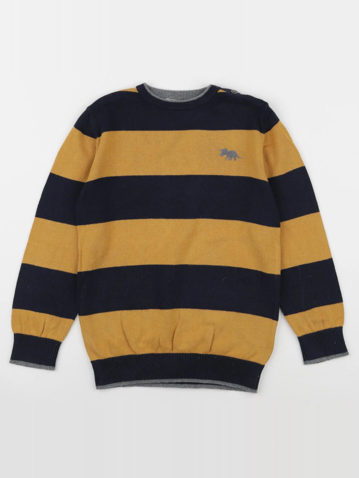 Vertbaudet - pull jaune - 8 ans