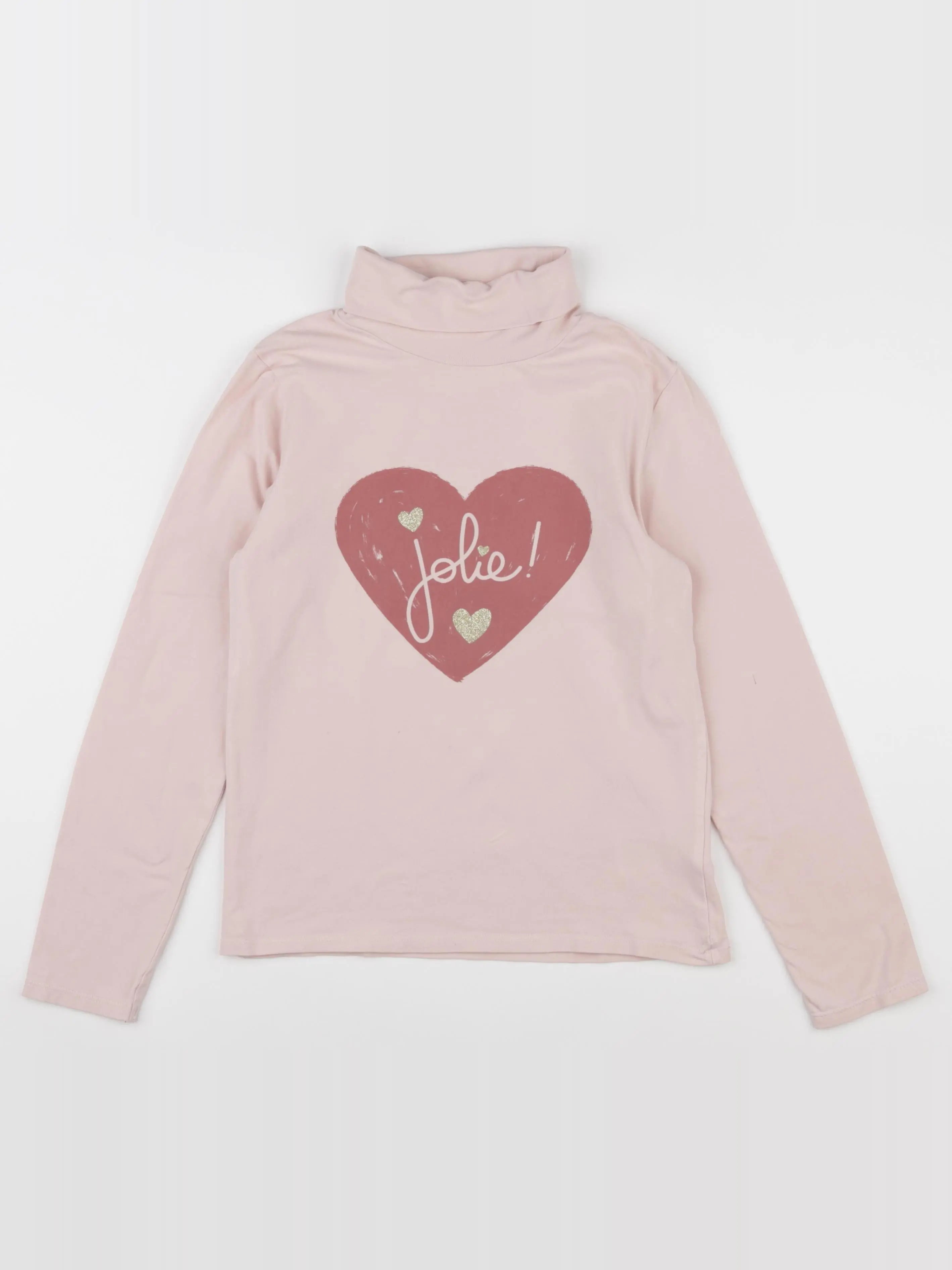 Vertbaudet - sous-pull rose - 10 ans