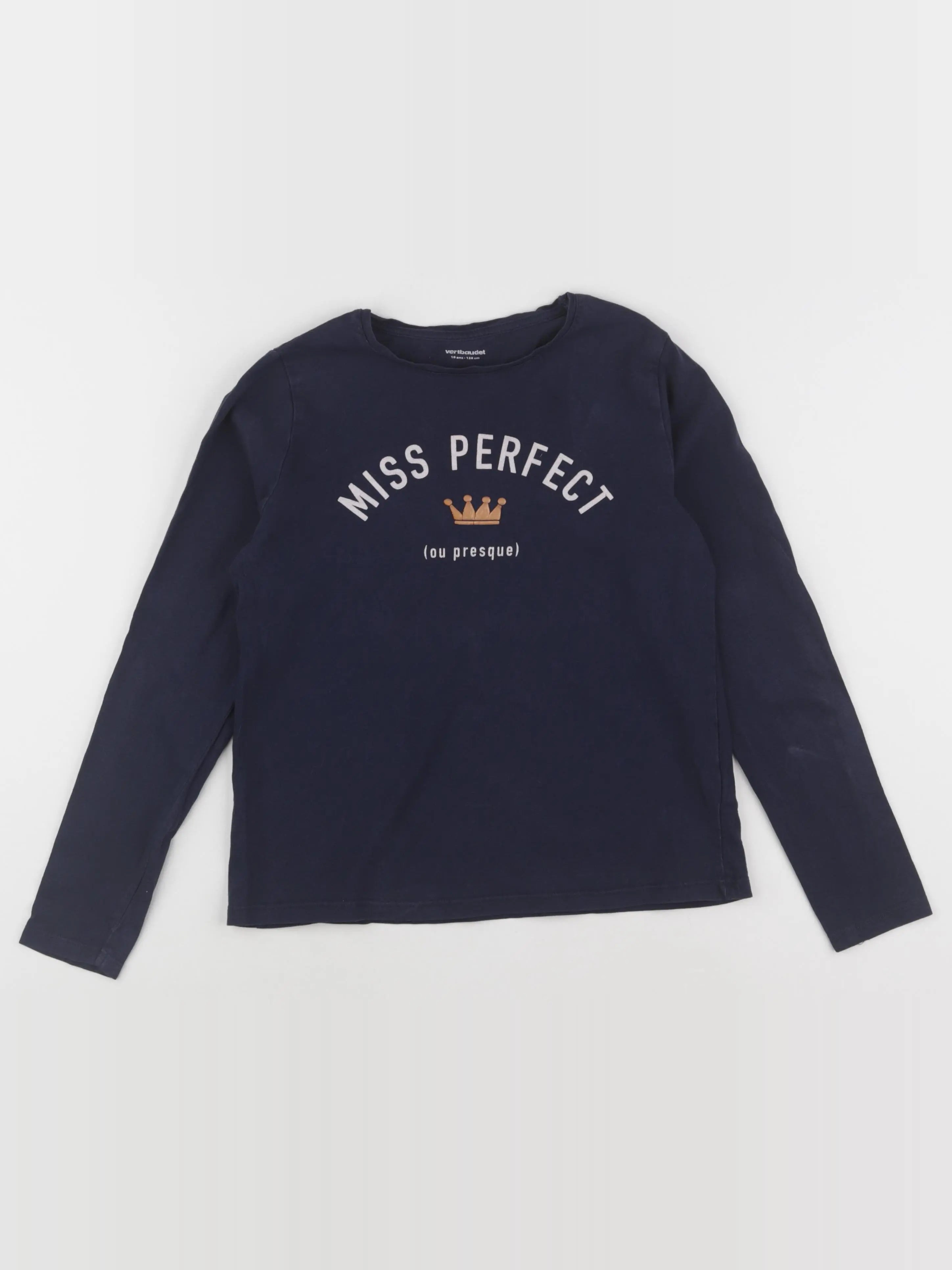 Vertbaudet - tee-shirt bleu - 10 ans