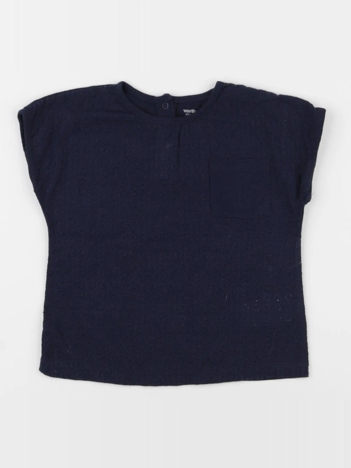Vertbaudet - tee-shirt bleu - 24 mois