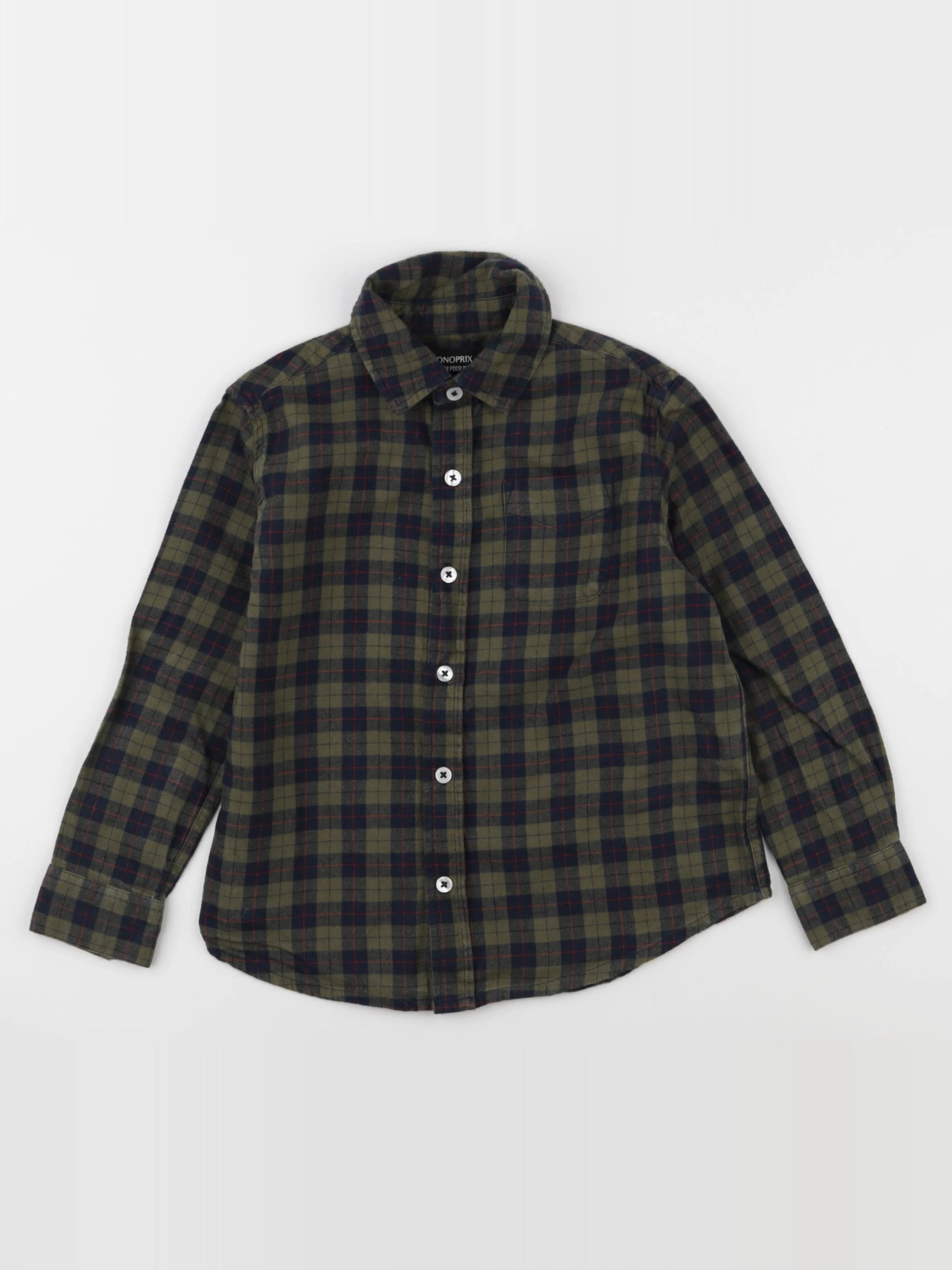 Monoprix - chemise vert - 4 ans