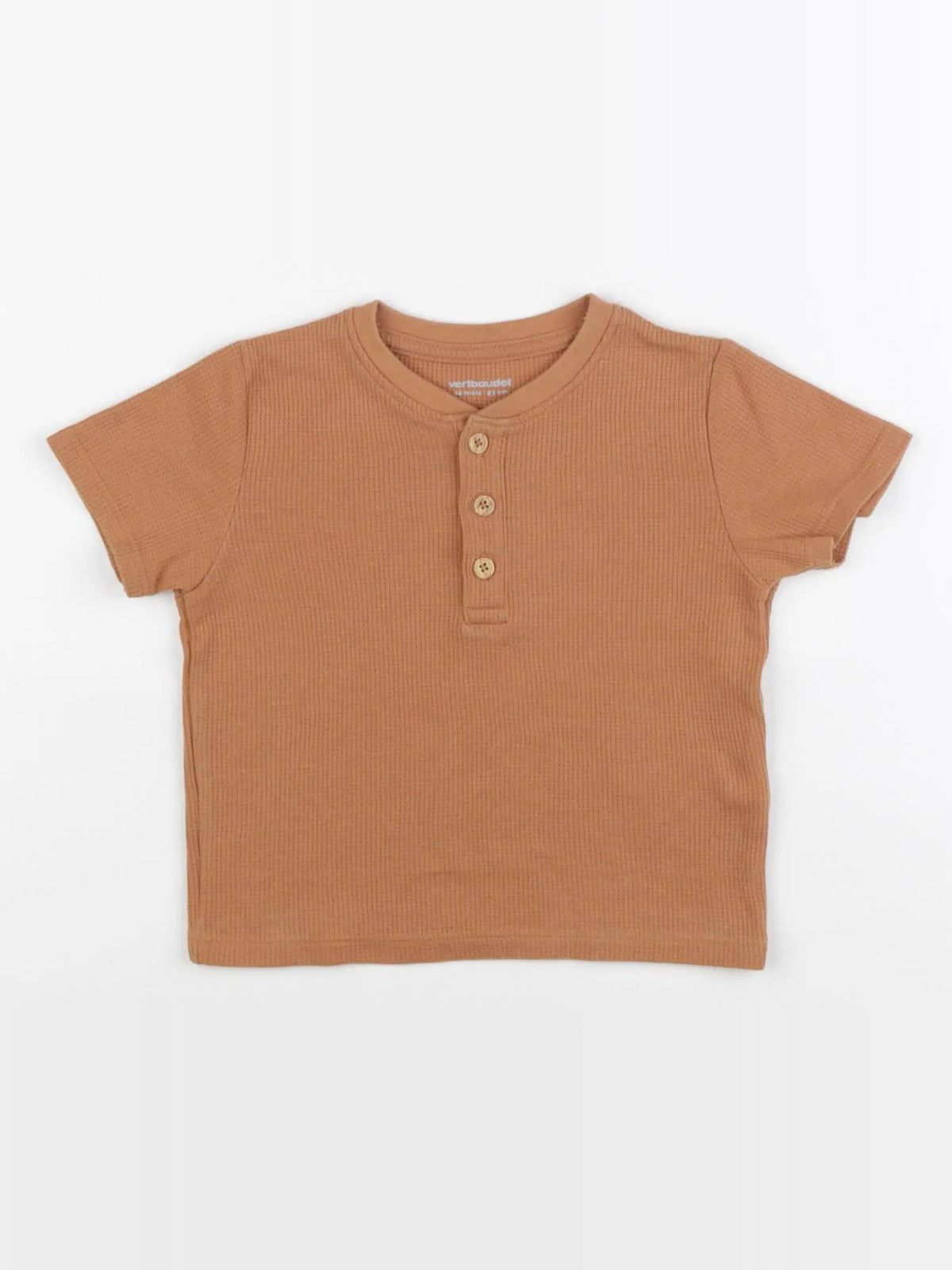 Vertbaudet - tee-shirt marron - 18 mois