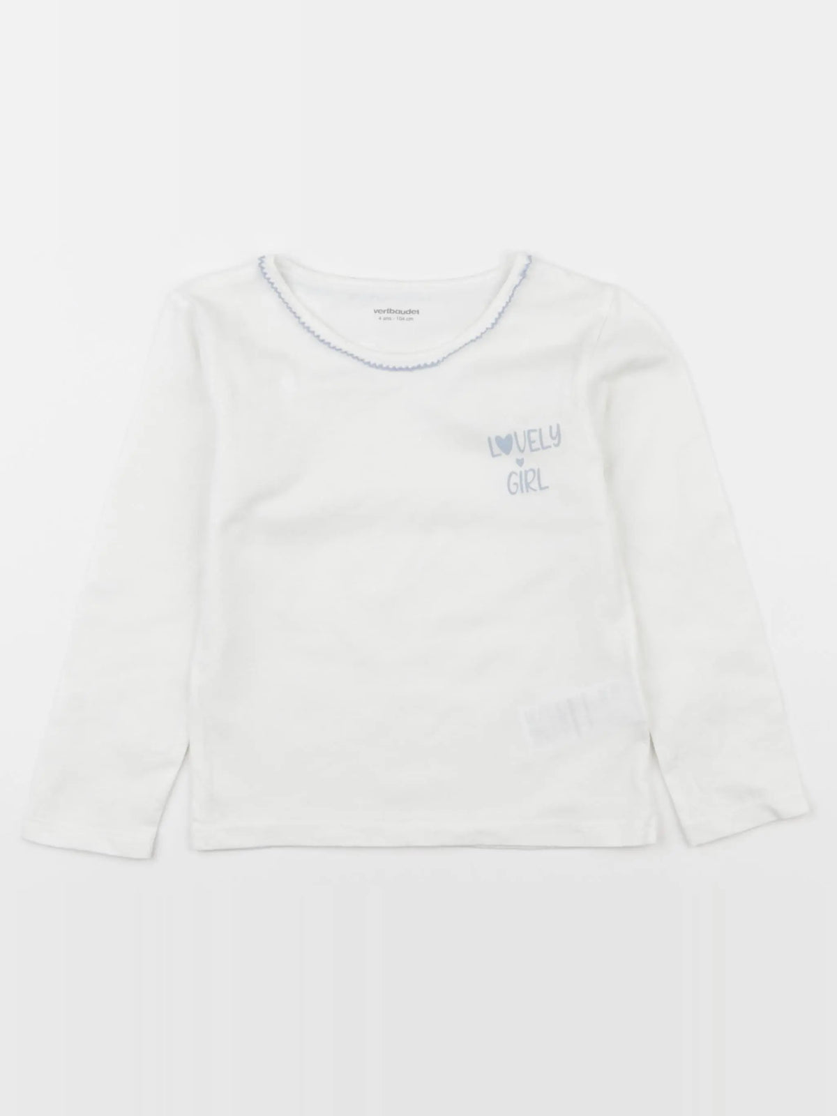 Vertbaudet - maillot de corps blanc - 8 ans