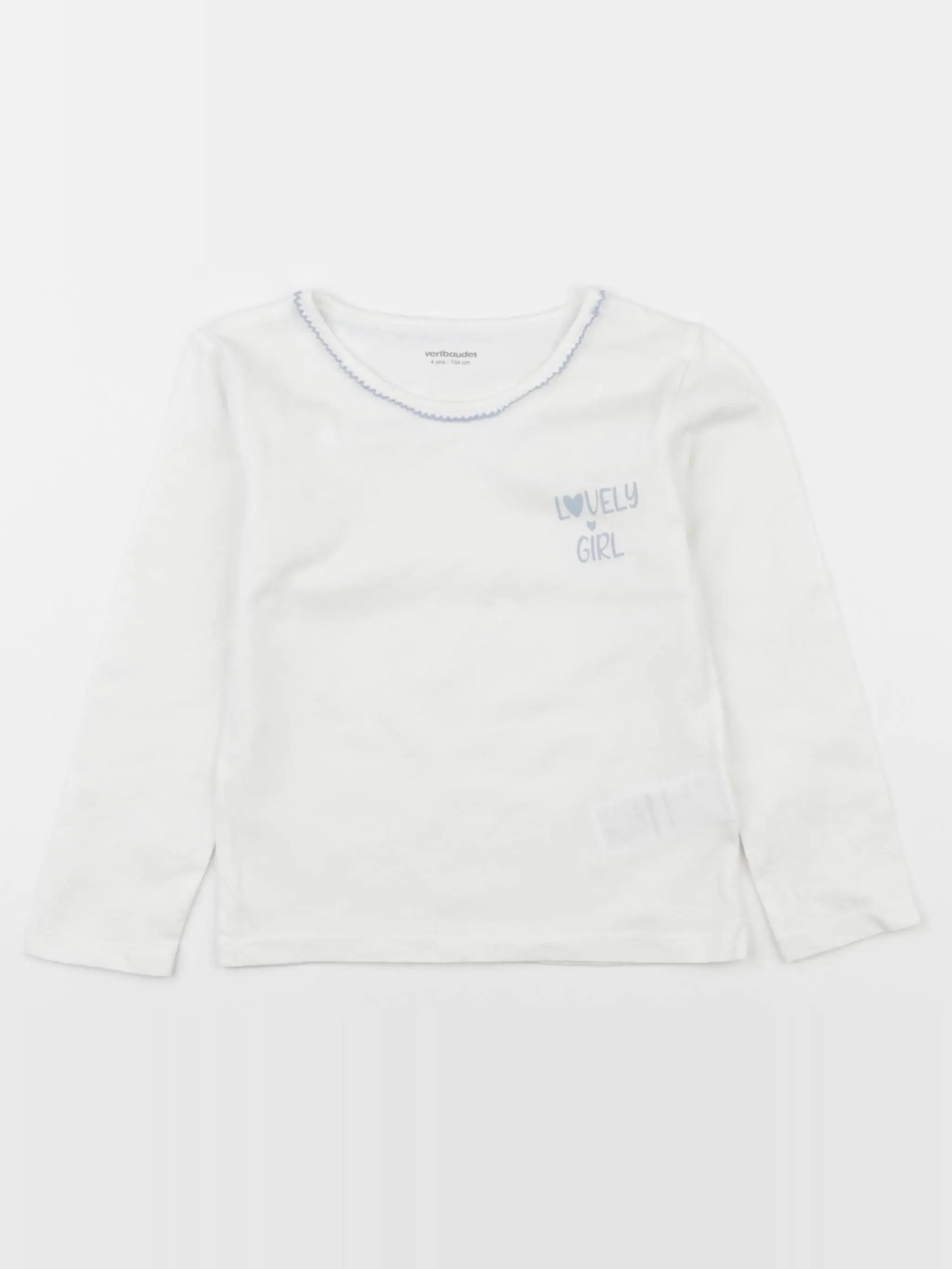 Vertbaudet - maillot de corps blanc - 8 ans