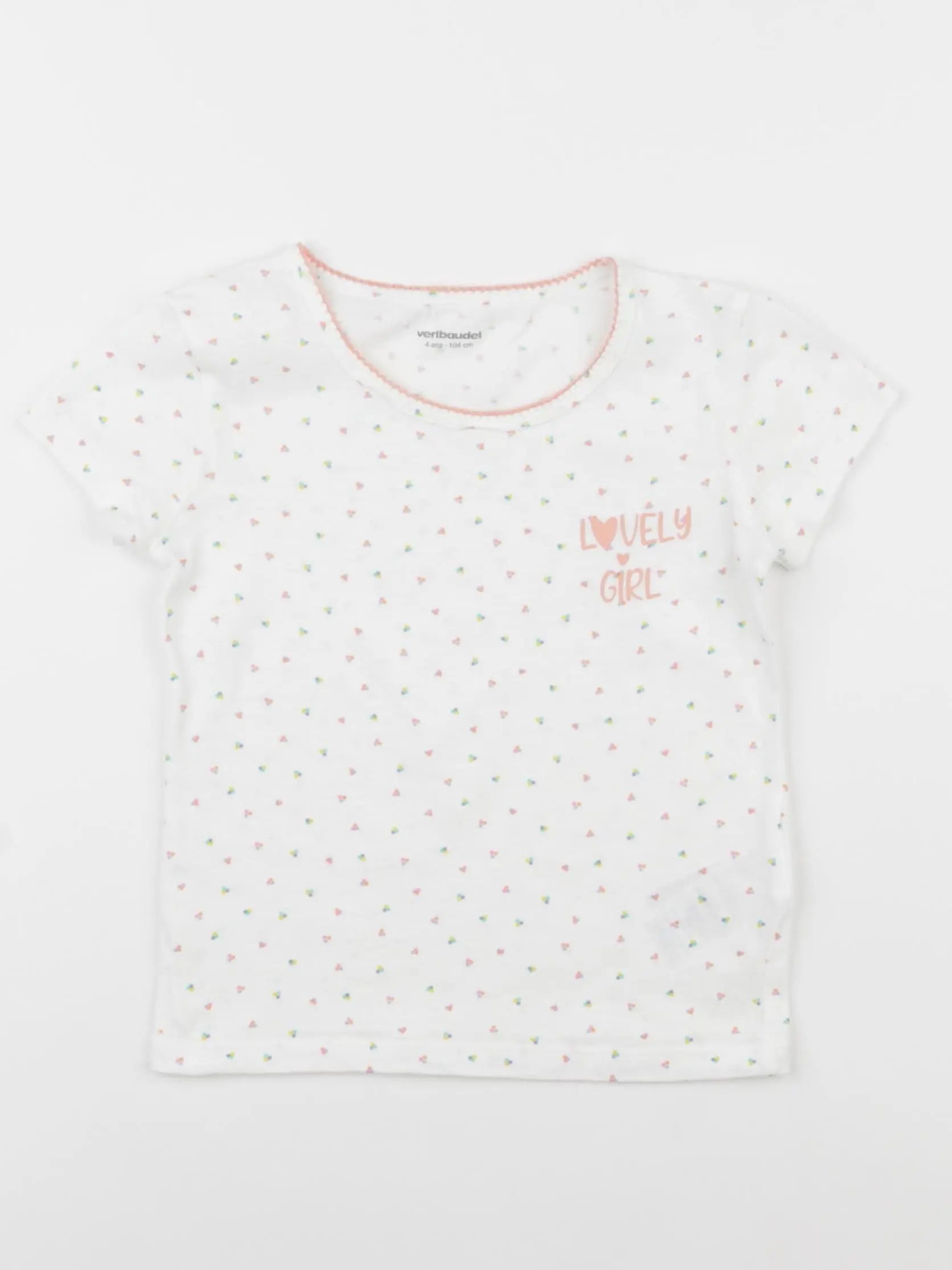 Vertbaudet - lot de 2 maillots de corps blanc - 8 ans