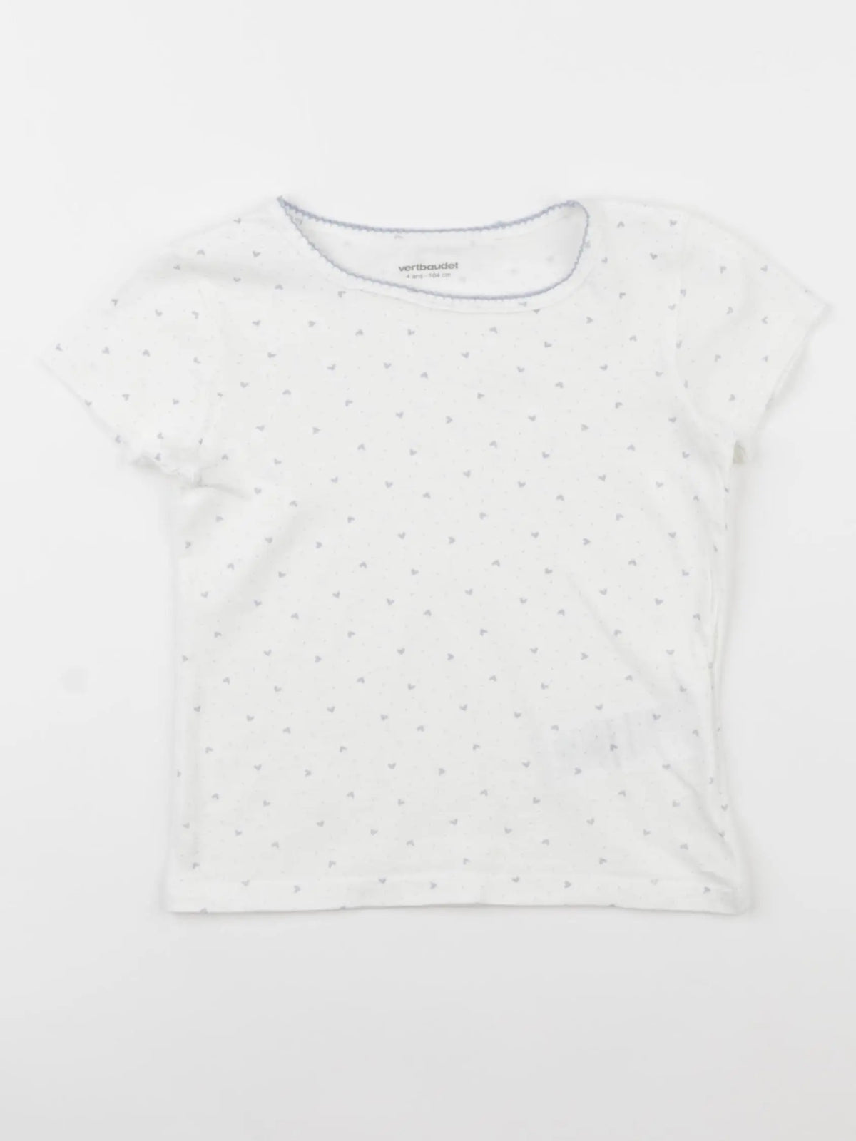 Vertbaudet - maillot de corps blanc - 4 ans