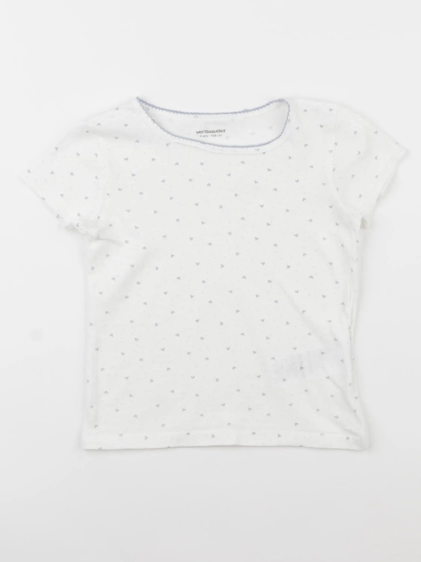 Vertbaudet - maillot de corps blanc - 4 ans
