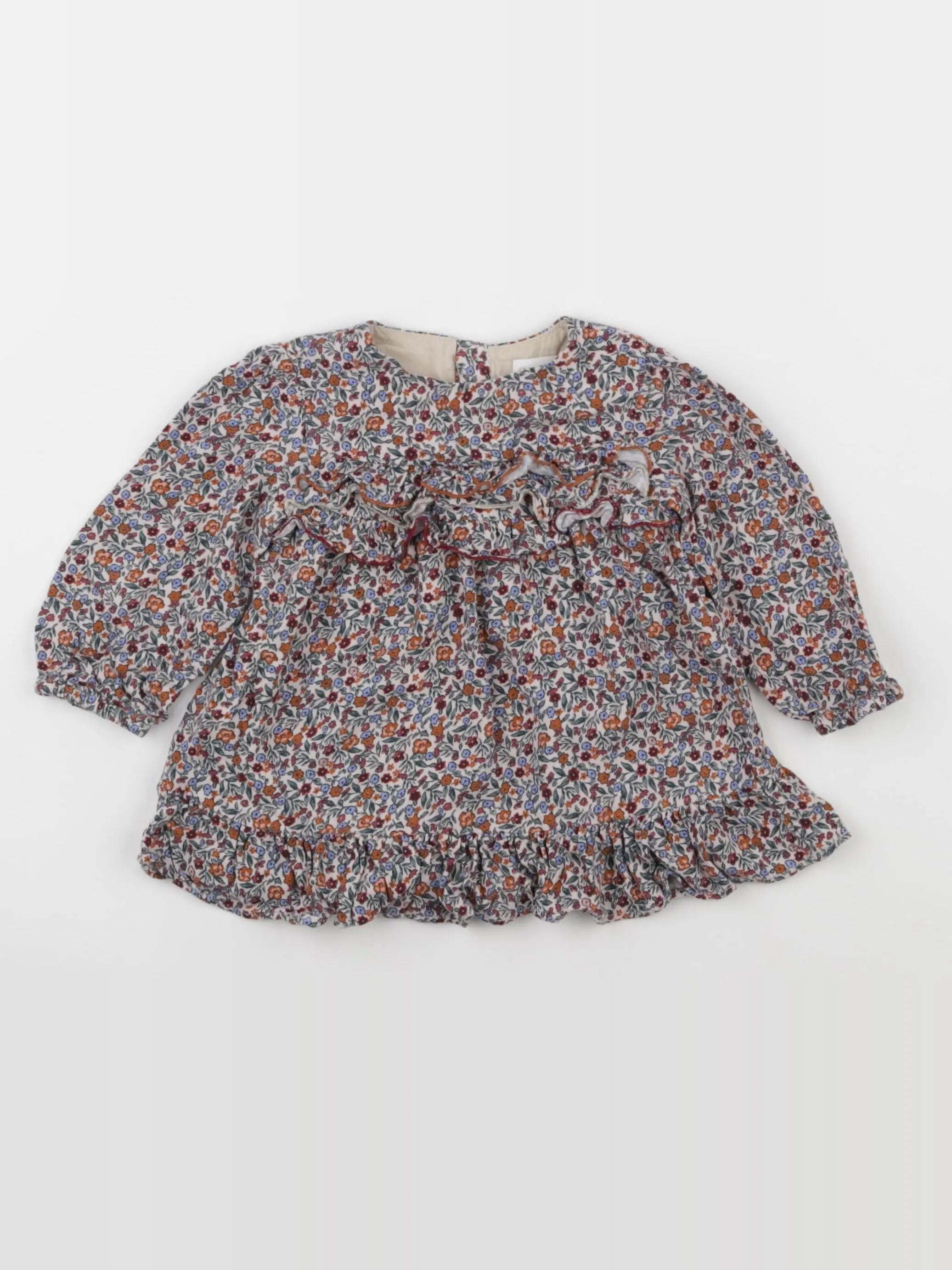 Zara - robe multicolore - 6/9 mois