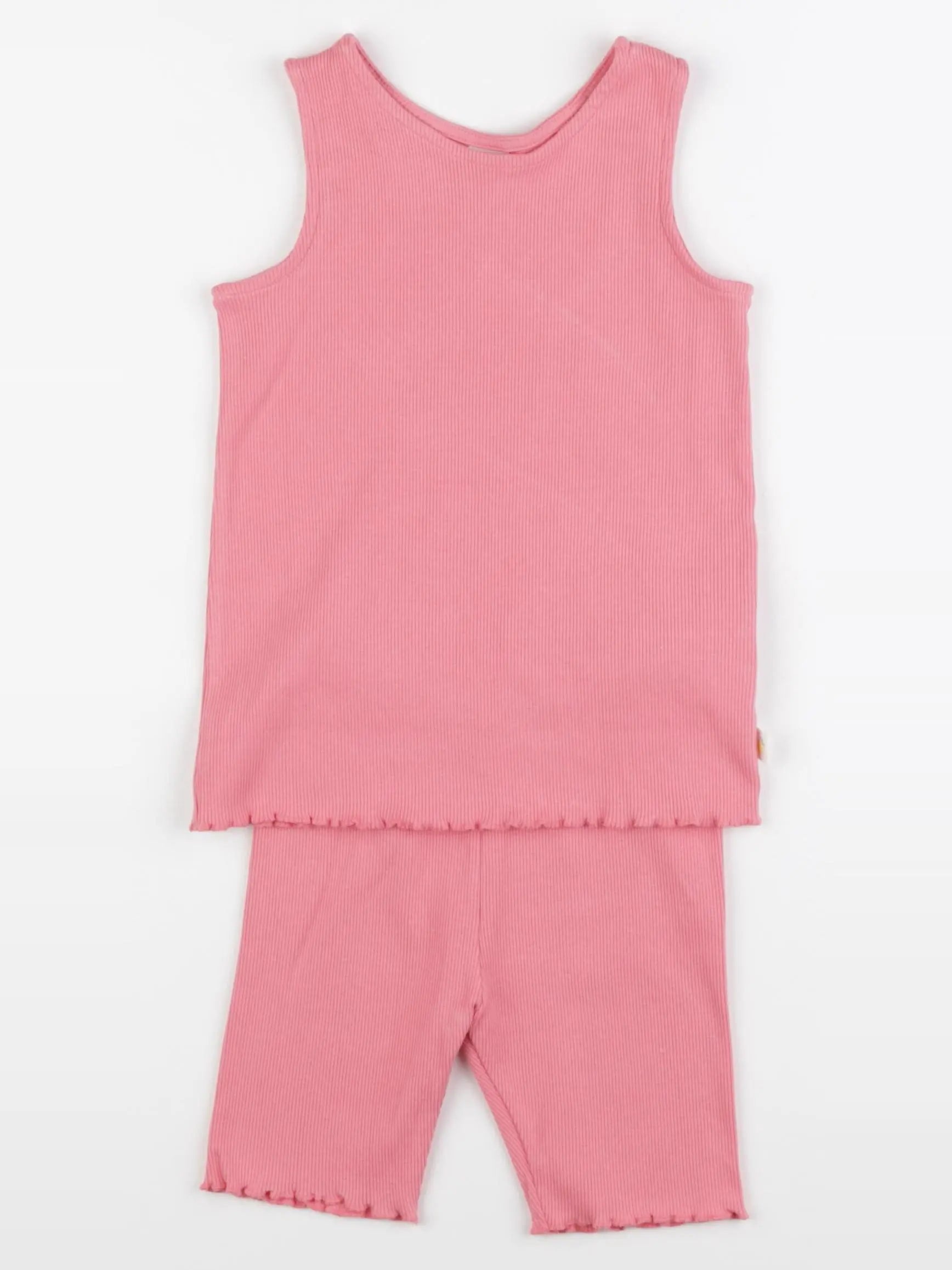 H&M - pyjama coton rose - 2/3 ans